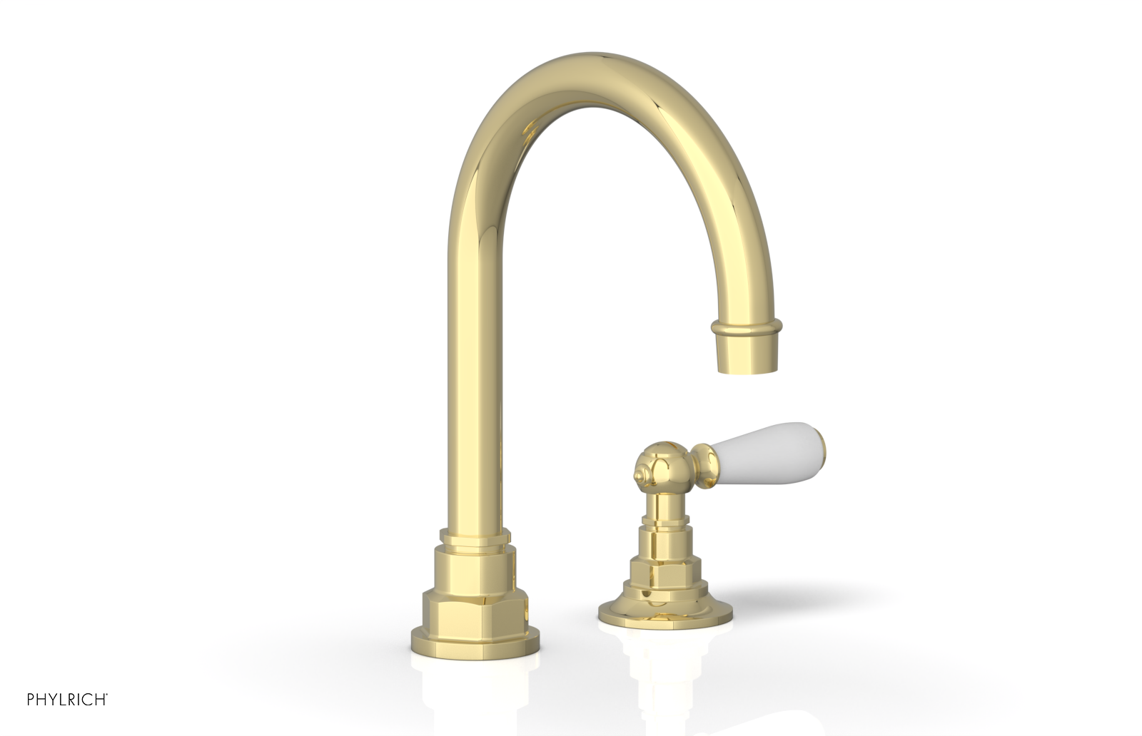 Phylrich Jamestown High Spout Single Handle Faucet with Lever Handle