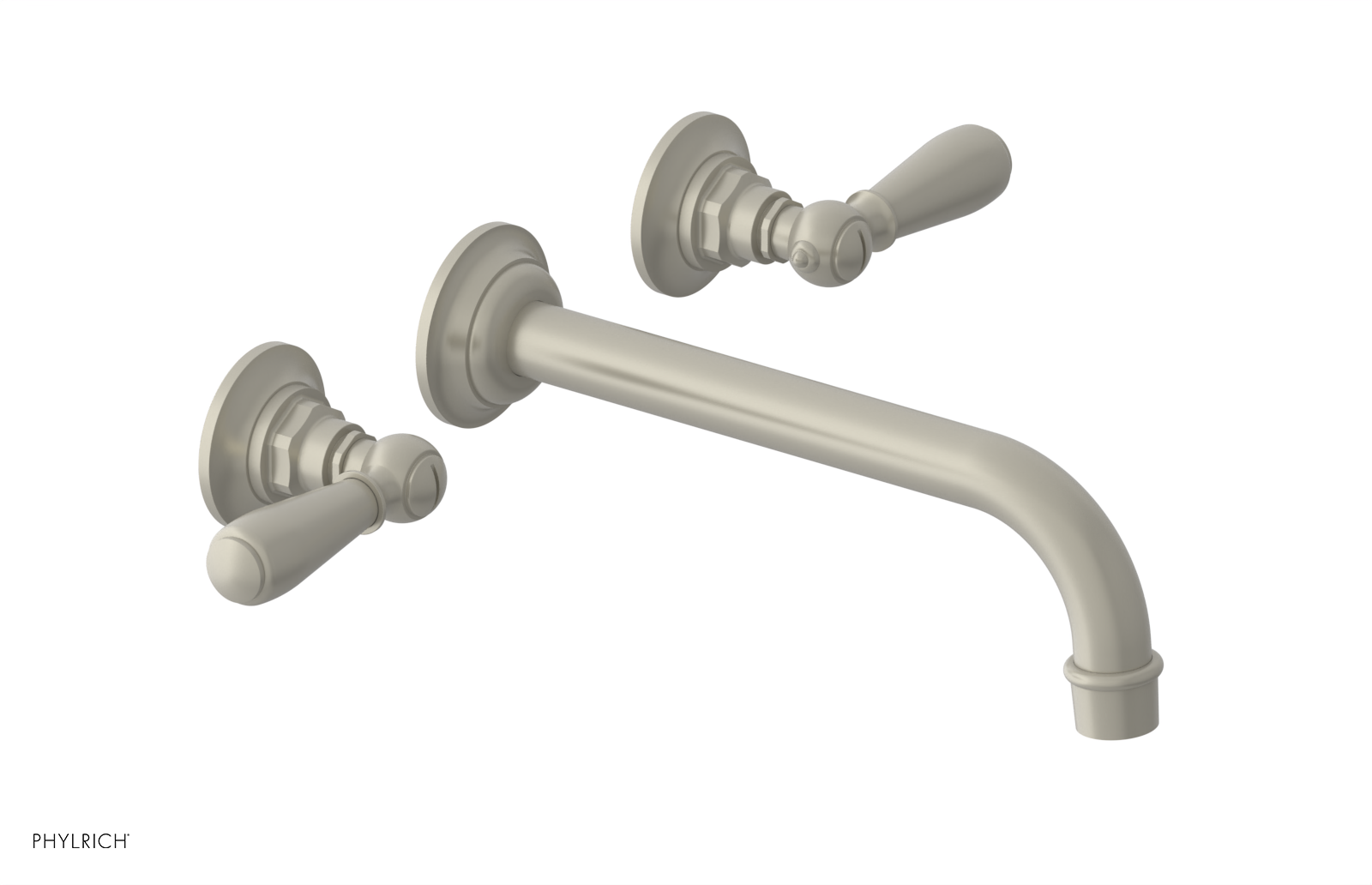 Phylrich Jamestown 10" Spout Wall Tub Set with Lever Handle