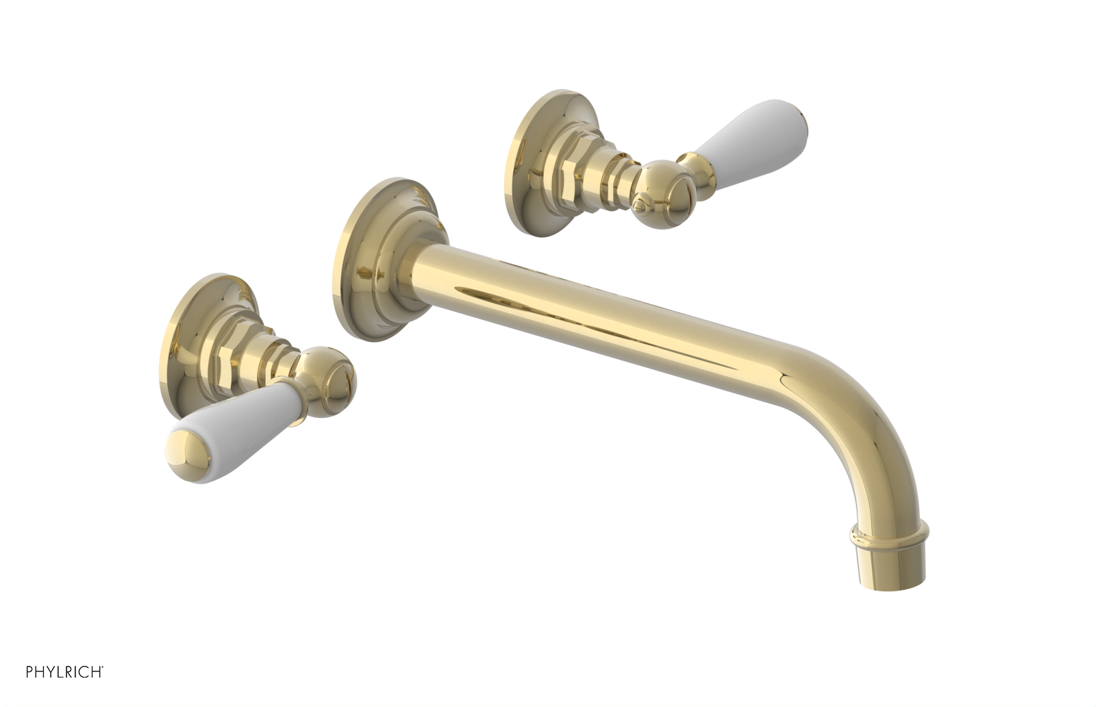 Phylrich Jamestown 10" Spout Wall Tub Set with Lever Handle