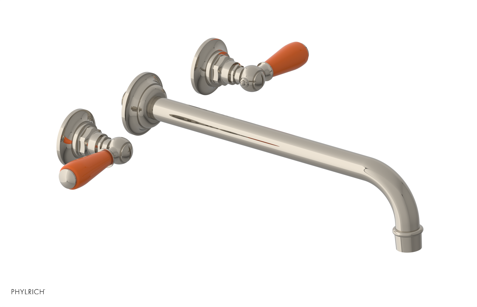 Phylrich Jamestown 12" Spout Wall Tub Set with Lever Handle