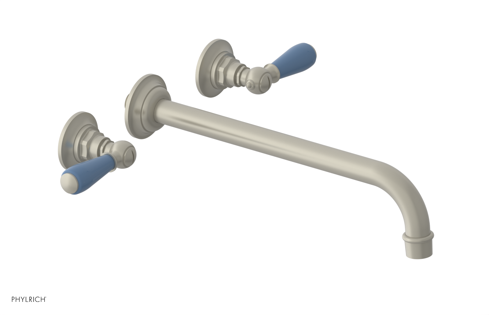 Phylrich Jamestown 12" Spout Wall Tub Set with Lever Handle