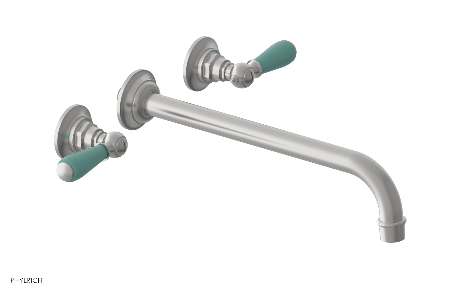 Phylrich Jamestown 12" Spout Wall Tub Set with Lever Handle