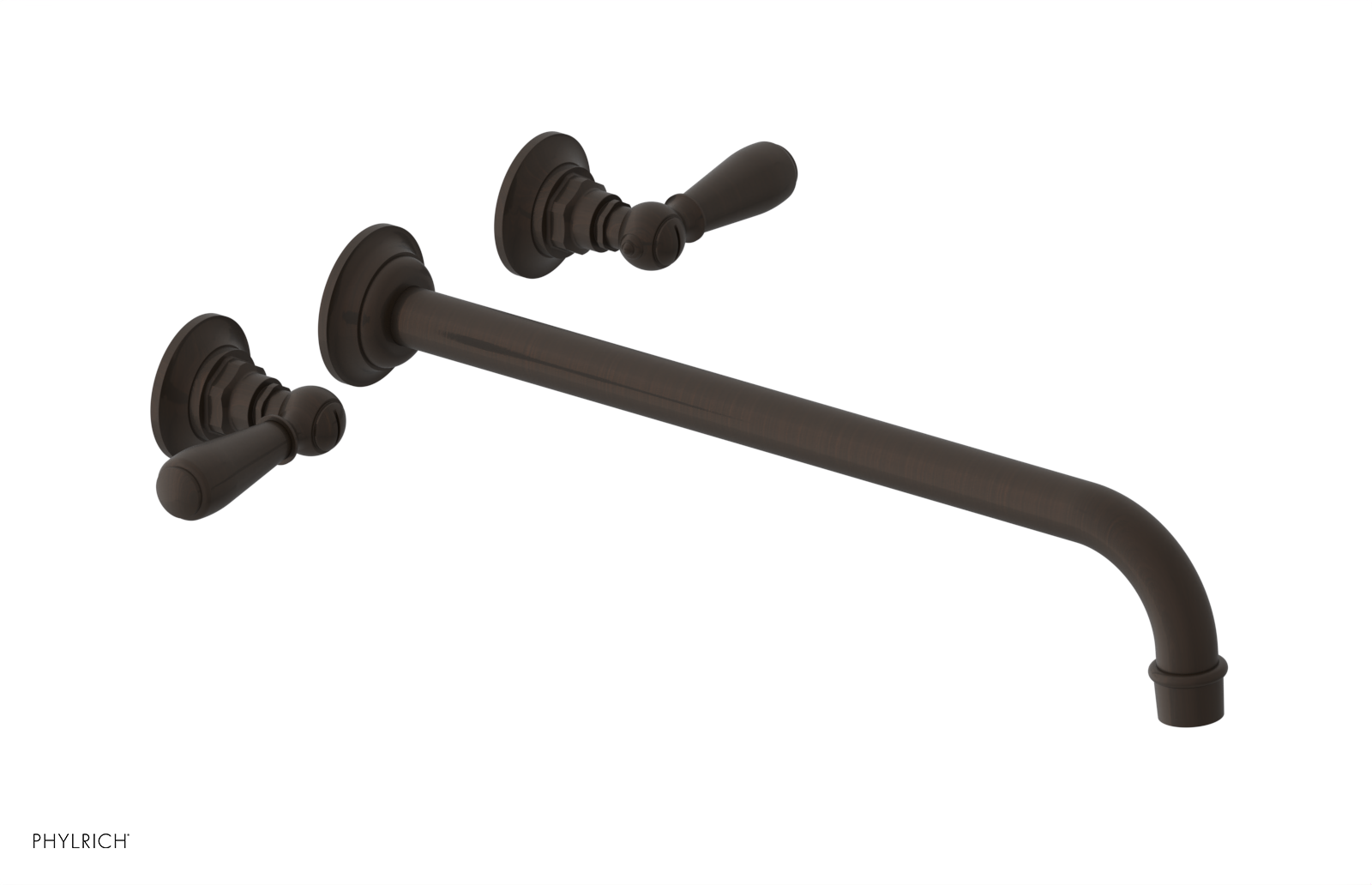 Phylrich Jamestown 14" Spout Wall Tub Set with Lever Handle