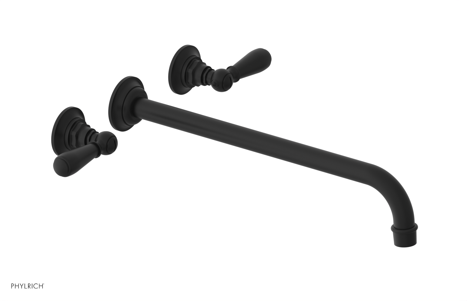 Phylrich Jamestown 14" Spout Wall Tub Set with Lever Handle