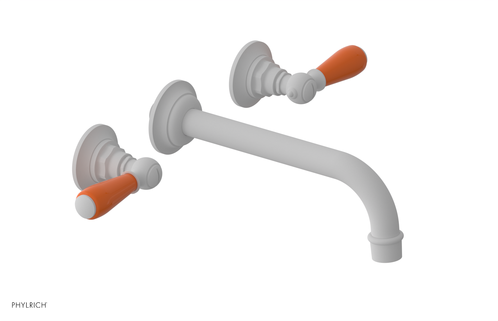 Phylrich Jamestown Wall Tub Set with Lever Handle