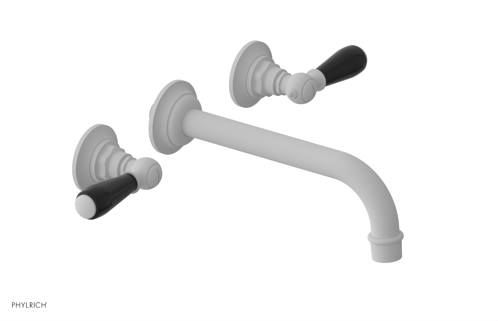 Phylrich Jamestown Wall Tub Set with Lever Handle