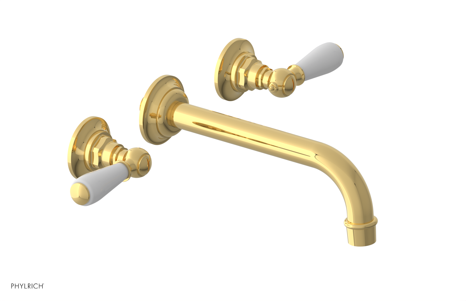 Phylrich Jamestown Wall Tub Set with Lever Handle