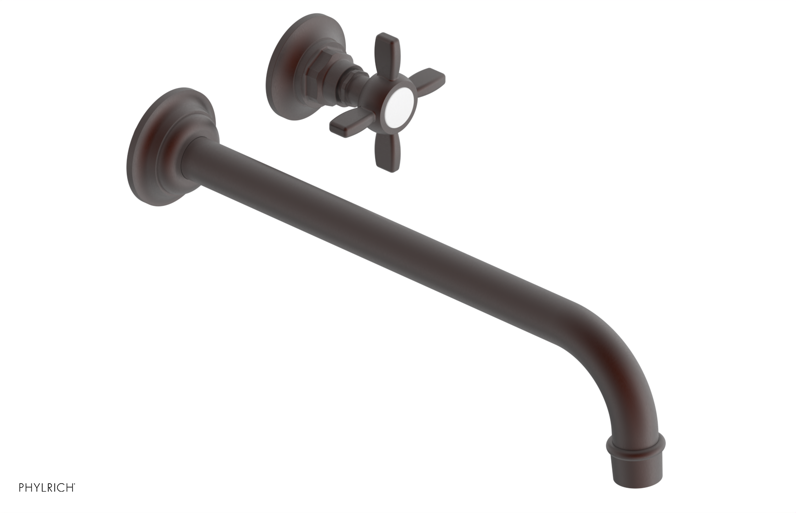 Phylrich Jamestown 12" Spout Single Handle Wall Lavatory Set