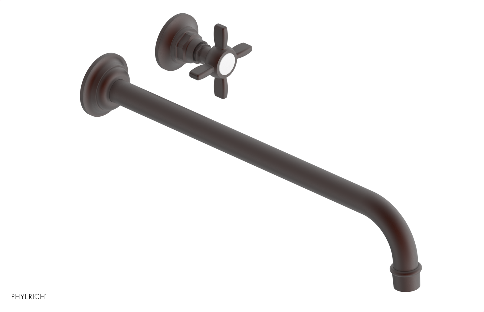 Phylrich Jamestown 14" Spout Single Handle Wall Lavatory Set