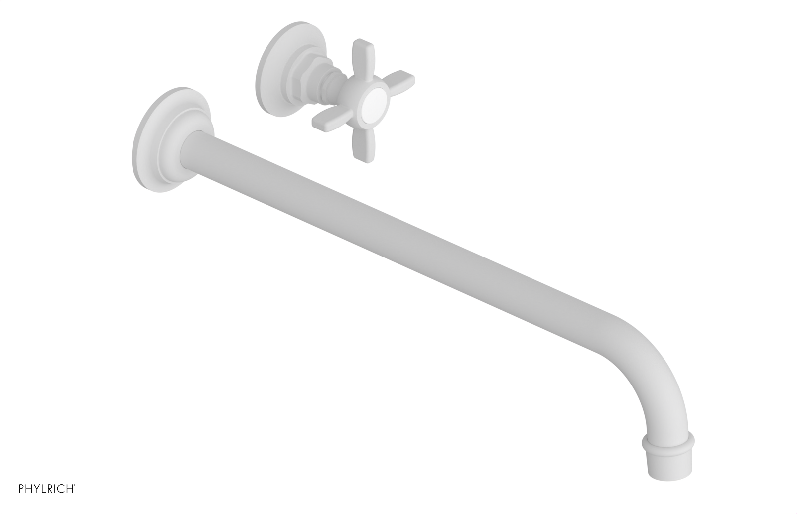 Phylrich Jamestown 14" Spout Single Handle Wall Lavatory Set