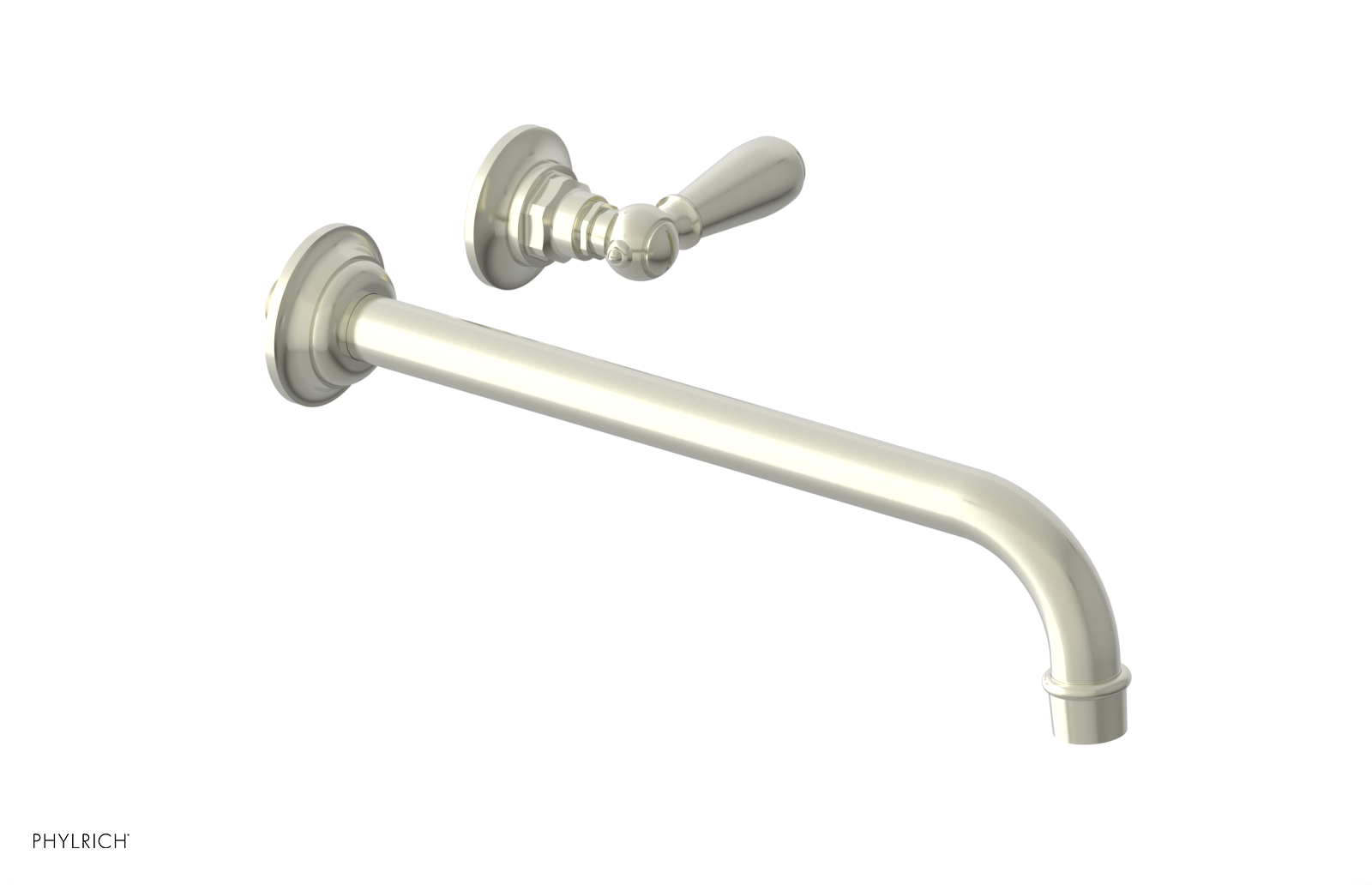 Phylrich Jamestown 12" Spout Single Handle Wall Lavatory Set