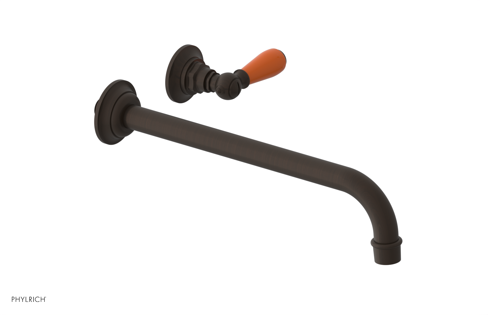 Phylrich Jamestown 12" Spout Single Handle Wall Lavatory Set