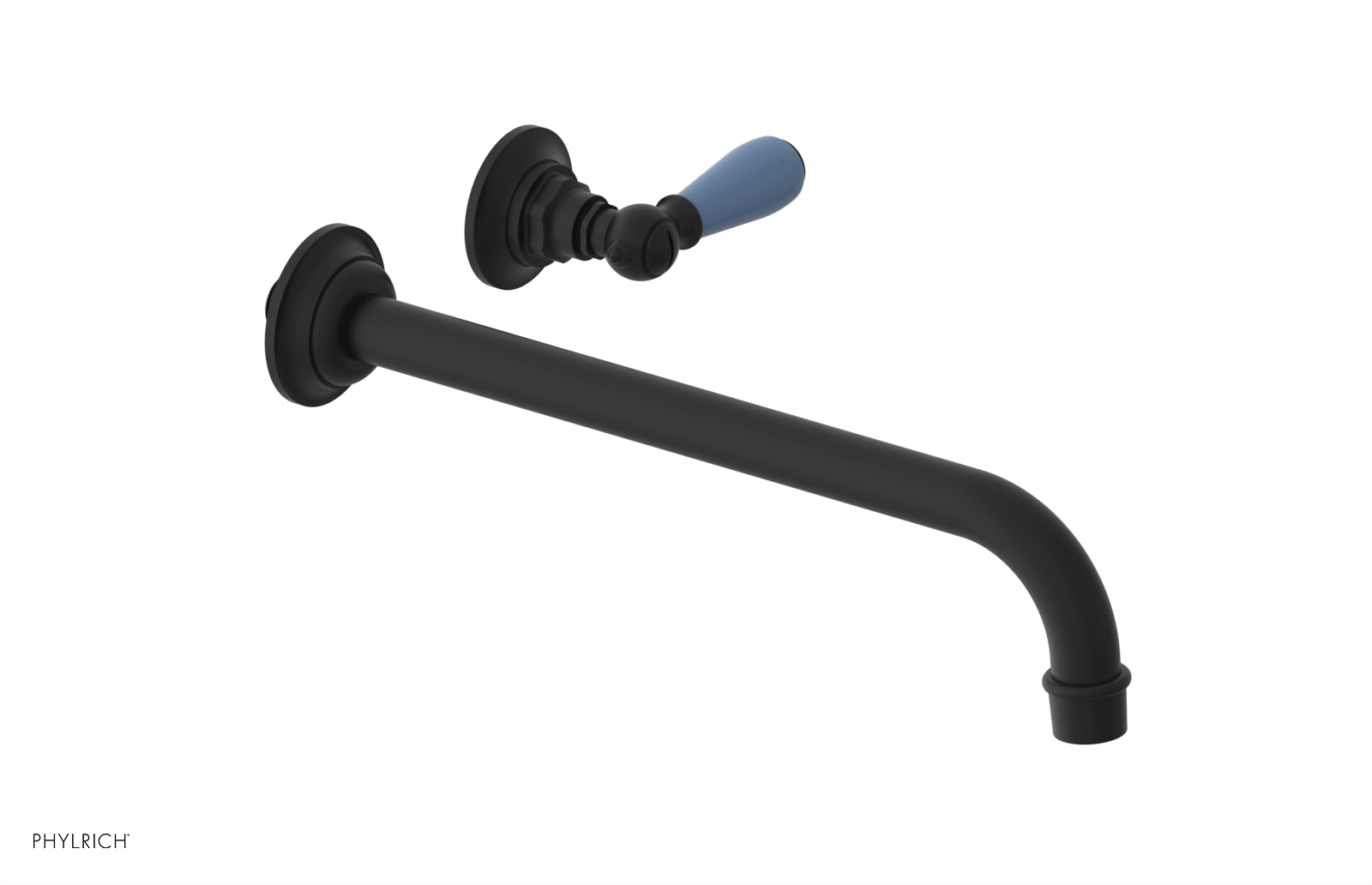 Phylrich Jamestown 12" Spout Single Handle Wall Lavatory Set