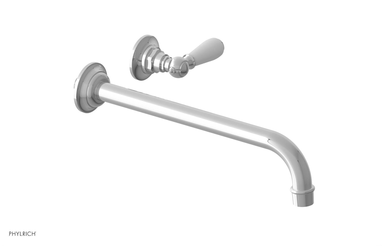 Phylrich Jamestown 12" Spout Single Handle Wall Lavatory Set