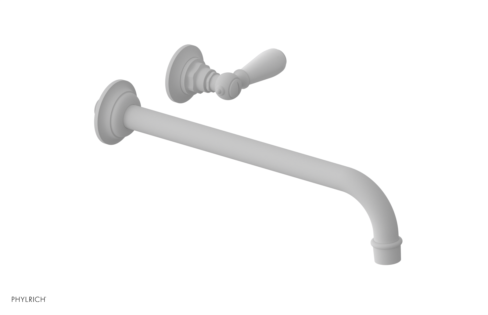 Phylrich Jamestown 12" Spout Single Handle Wall Lavatory Set