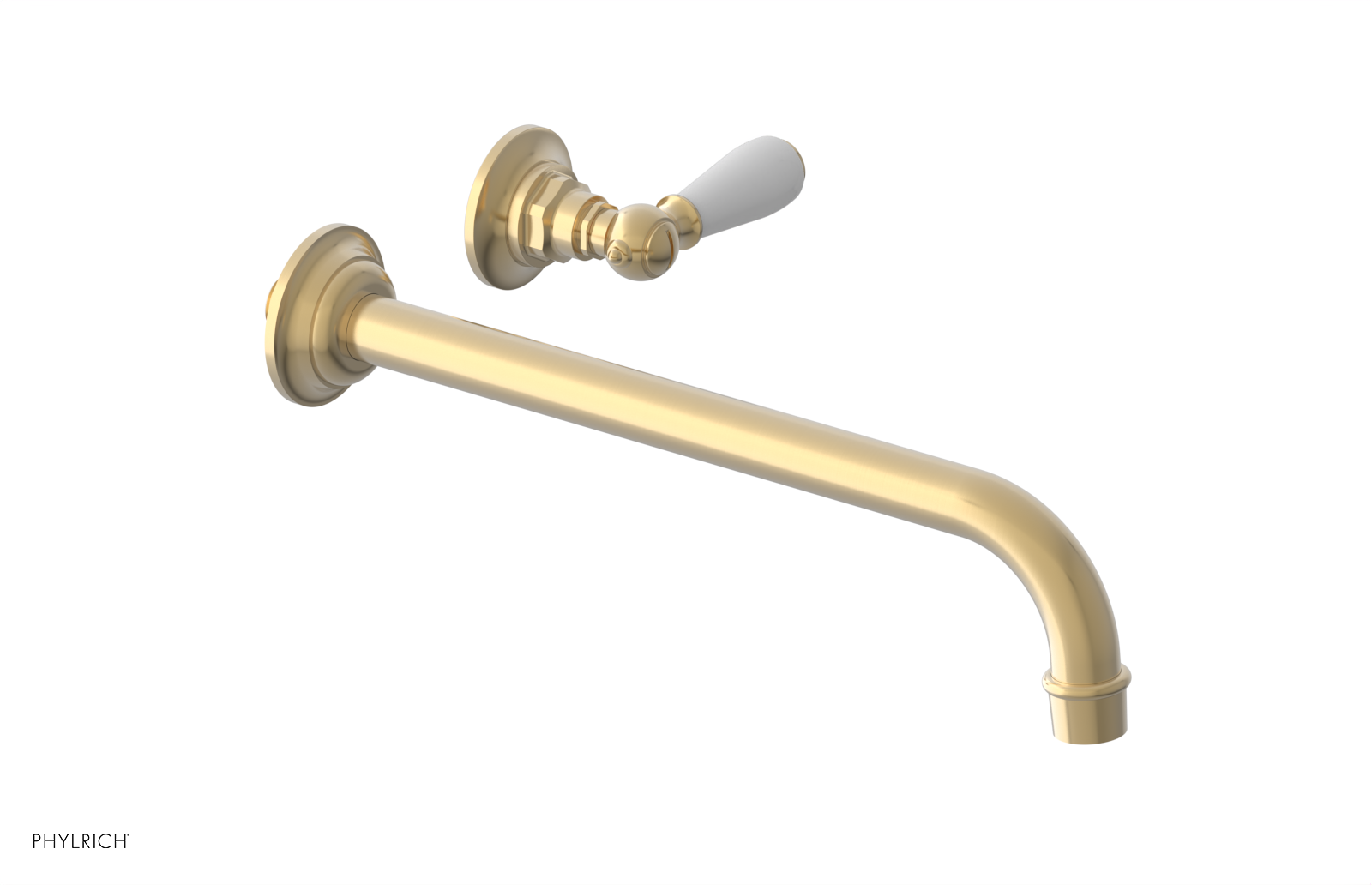 Phylrich Jamestown 12" Spout Single Handle Wall Lavatory Set