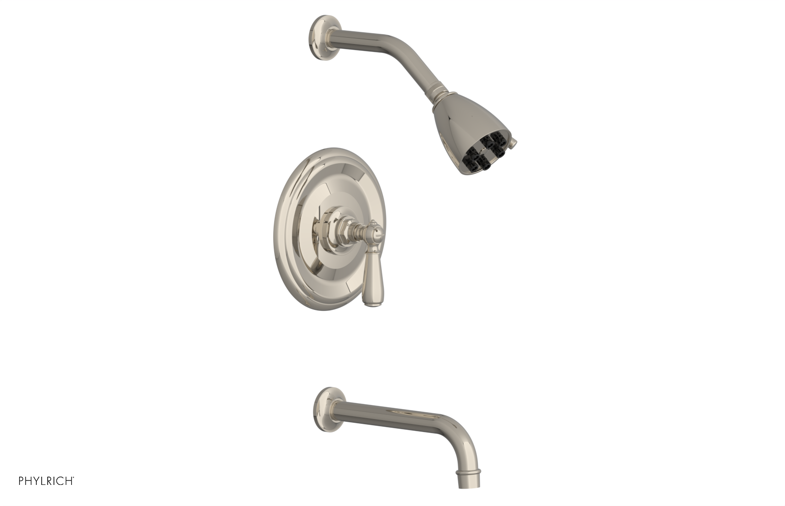 Phylrich Jamestown Pressure Balance Tub and Shower Set with Lever Handle