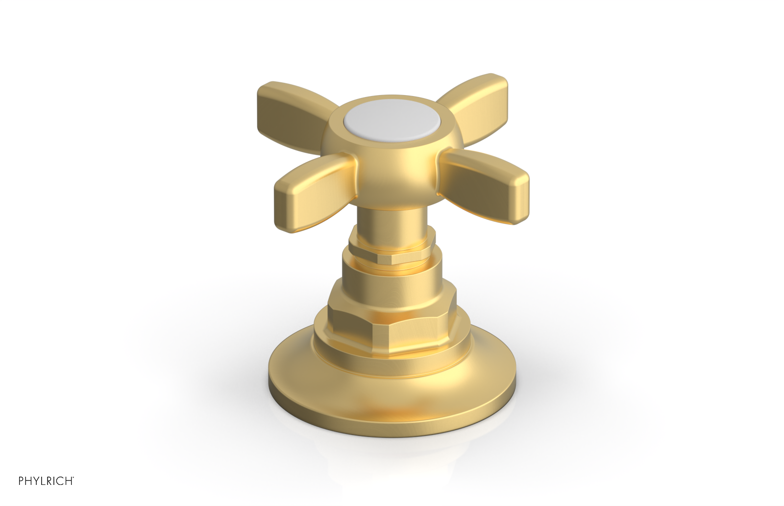 Phylrich Jamestown Volume Control/Diverter Trim with Cross Handle