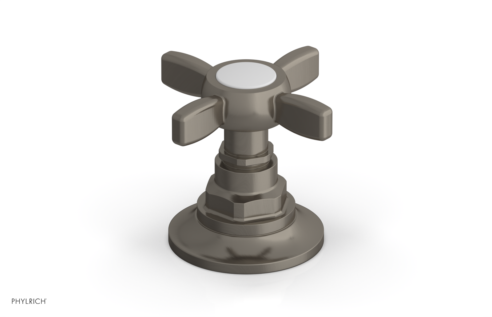 Phylrich Jamestown Volume Control/Diverter Trim with Cross Handle