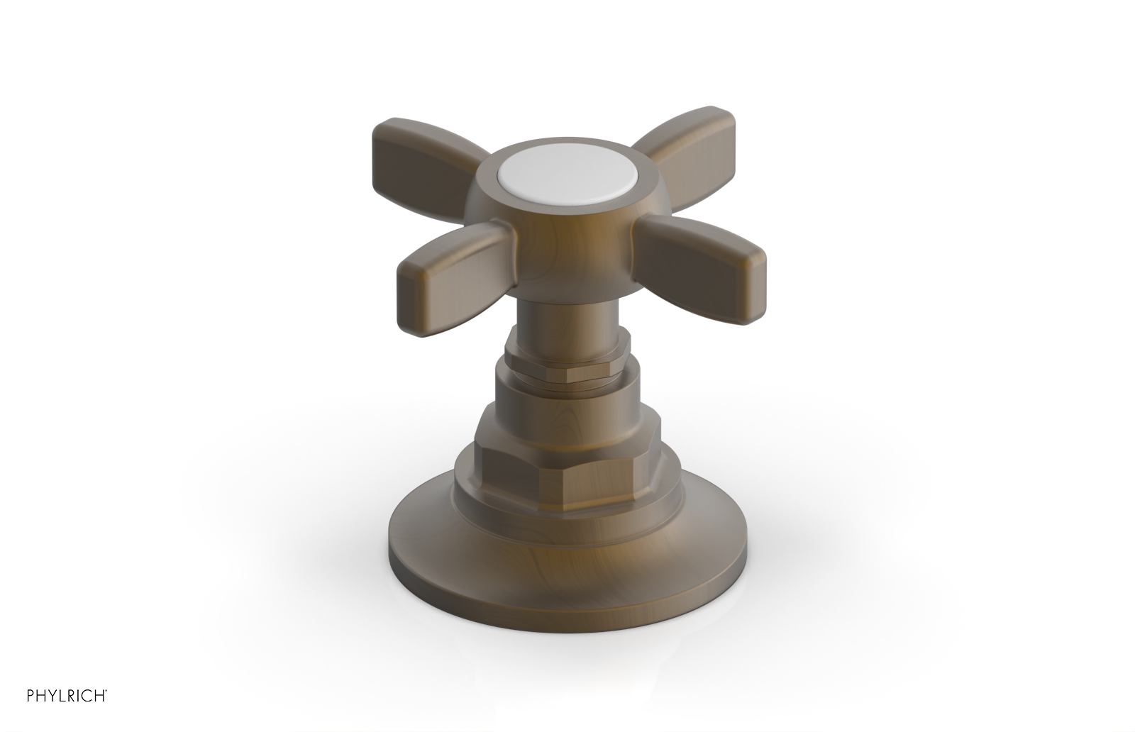 Phylrich Jamestown Volume Control/Diverter Trim with Cross Handle