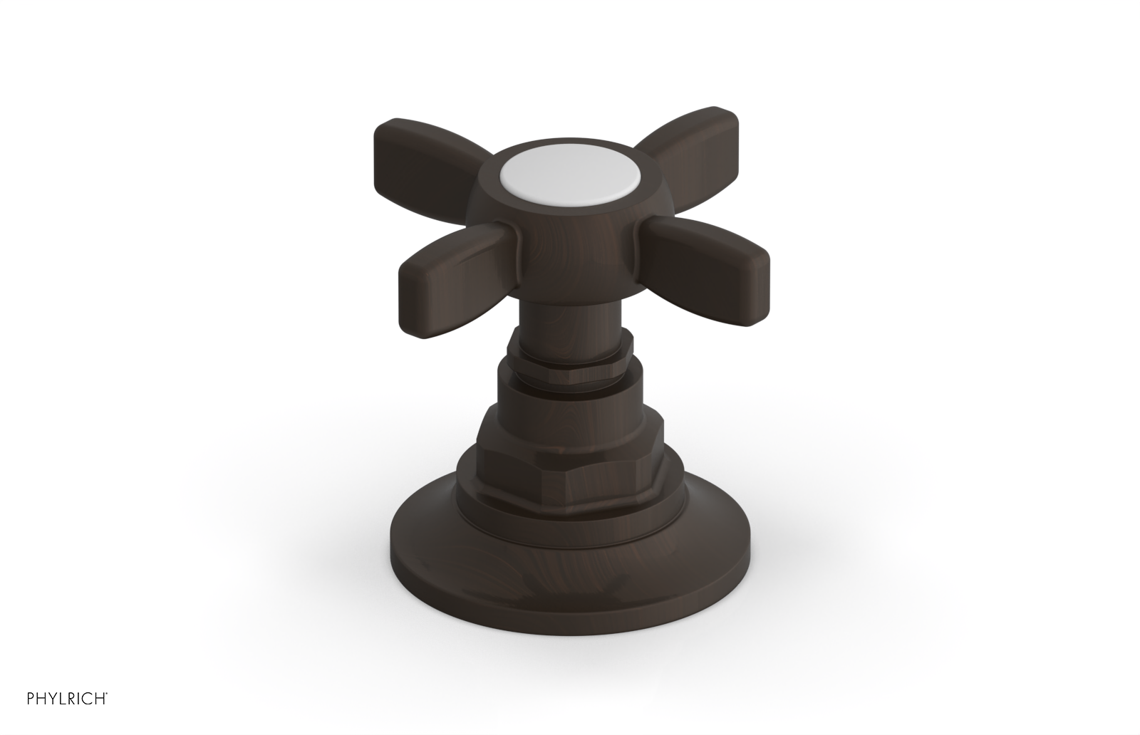 Phylrich Jamestown Volume Control/Diverter Trim with Cross Handle