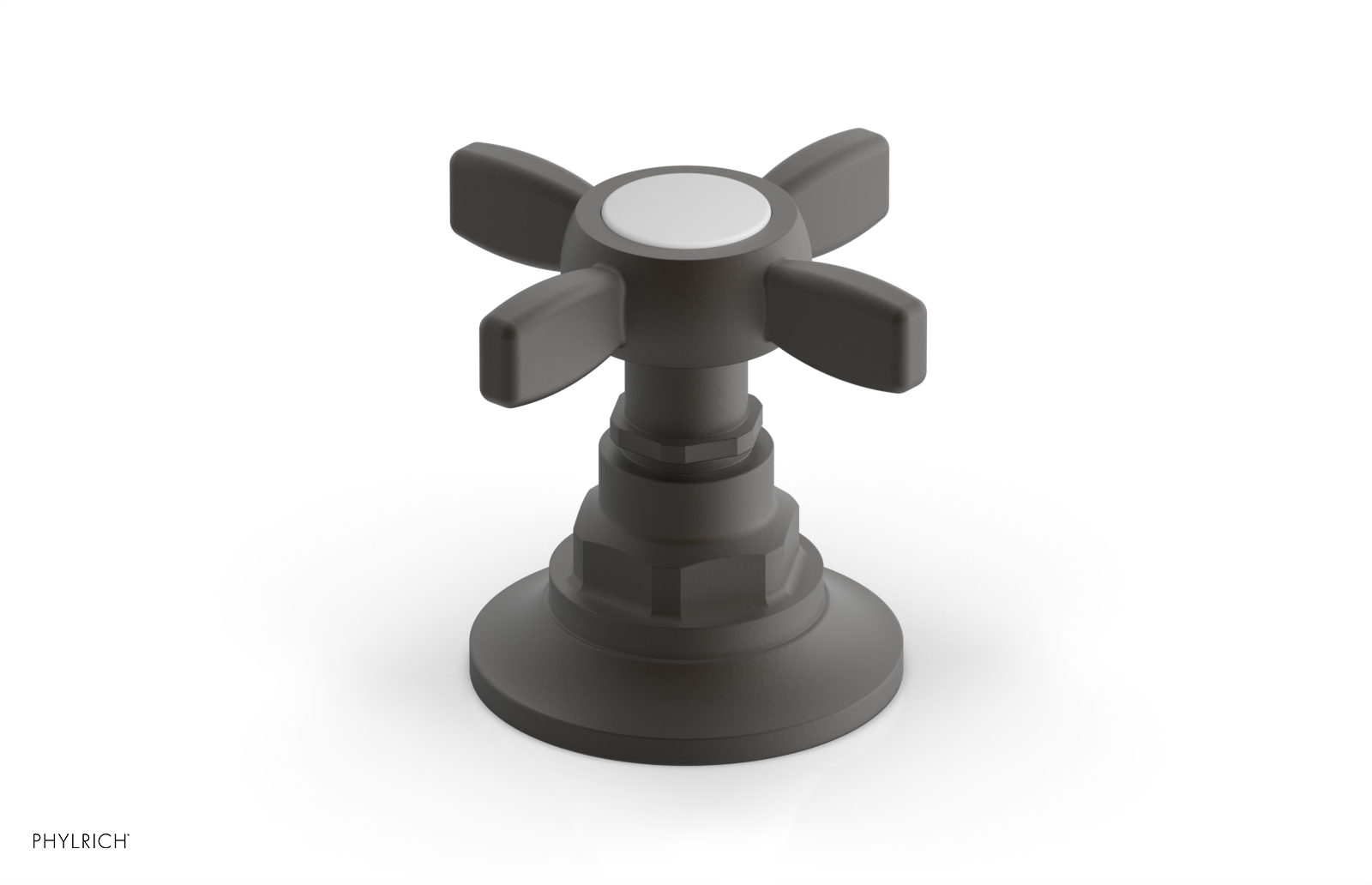 Phylrich Jamestown Volume Control/Diverter Trim with Cross Handle