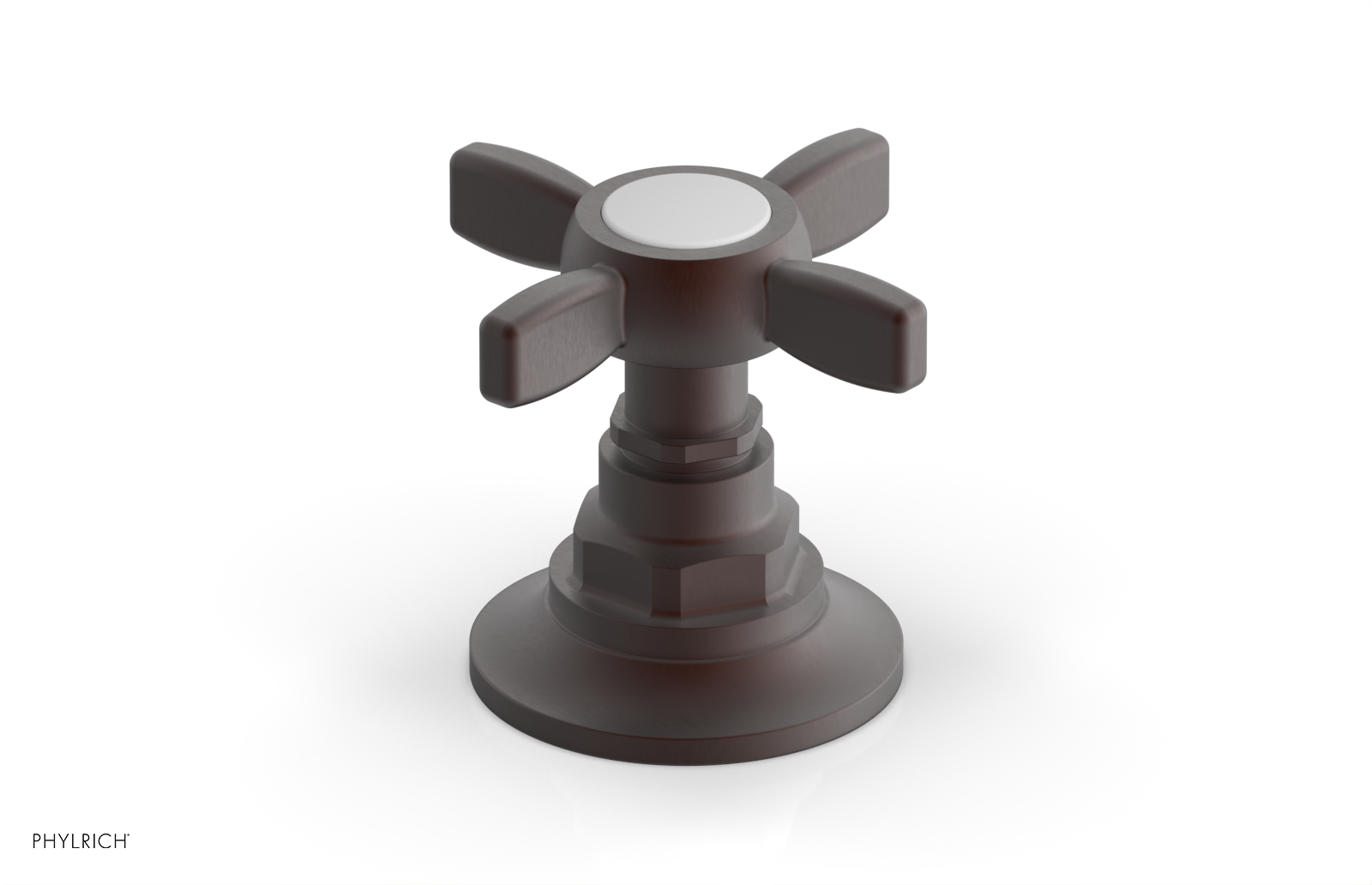 Phylrich Jamestown Volume Control/Diverter Trim with Cross Handle