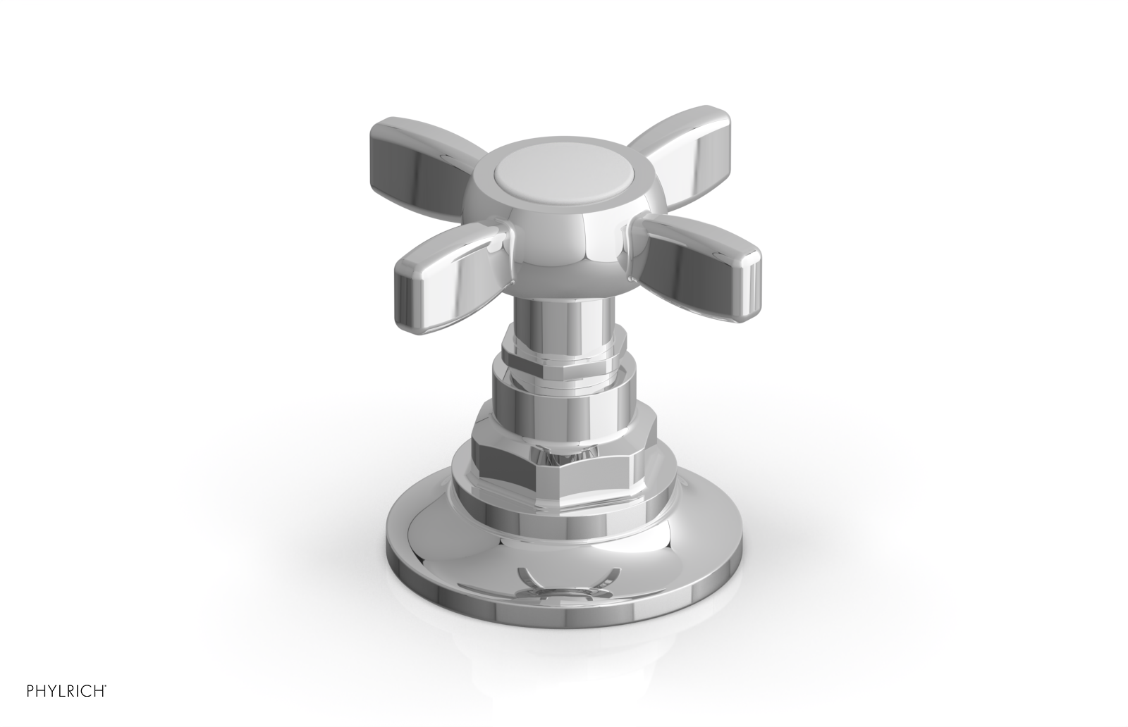 polished chrome shower trim