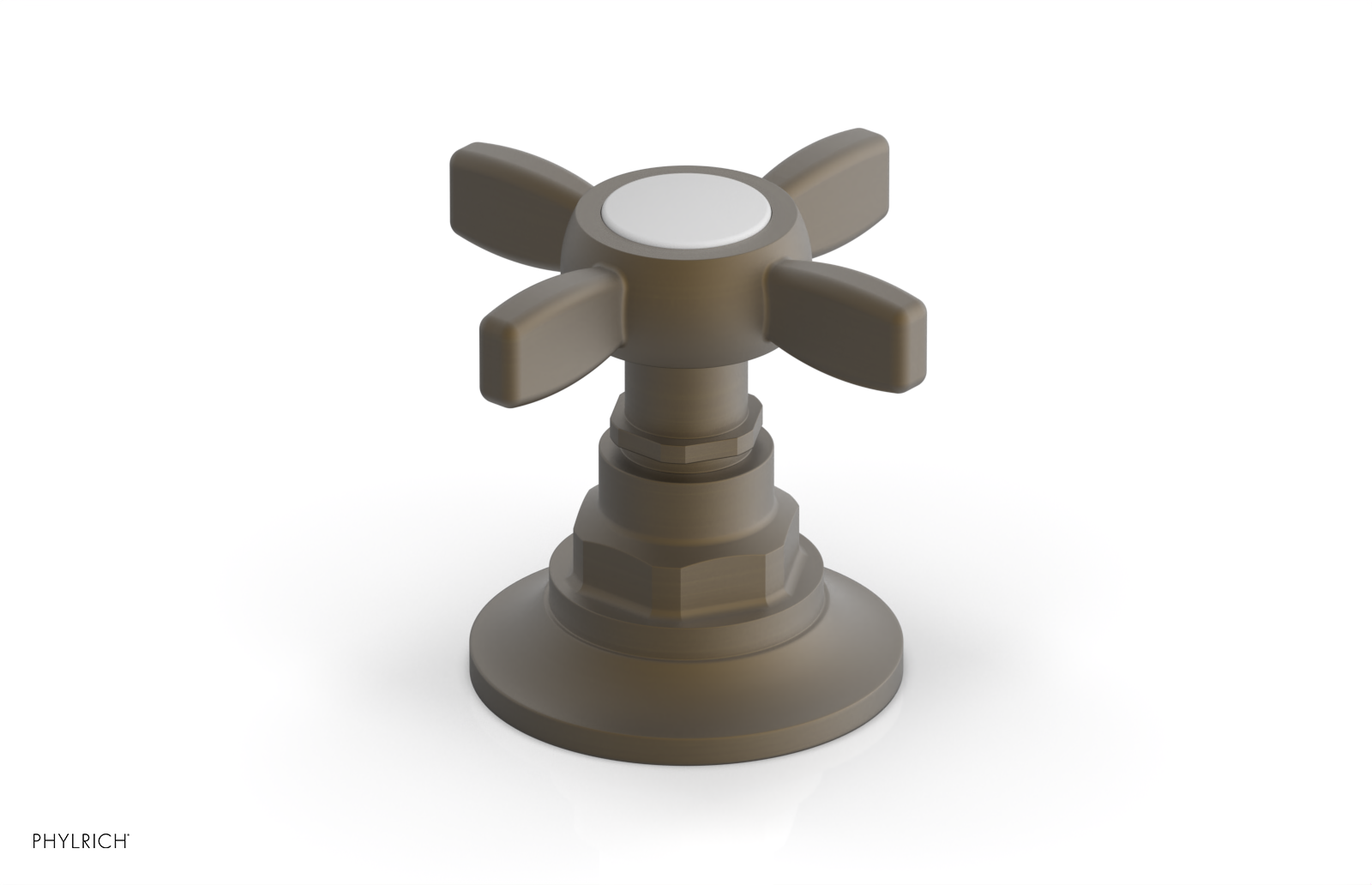 Phylrich Jamestown Volume Control/Diverter Trim with Cross Handle