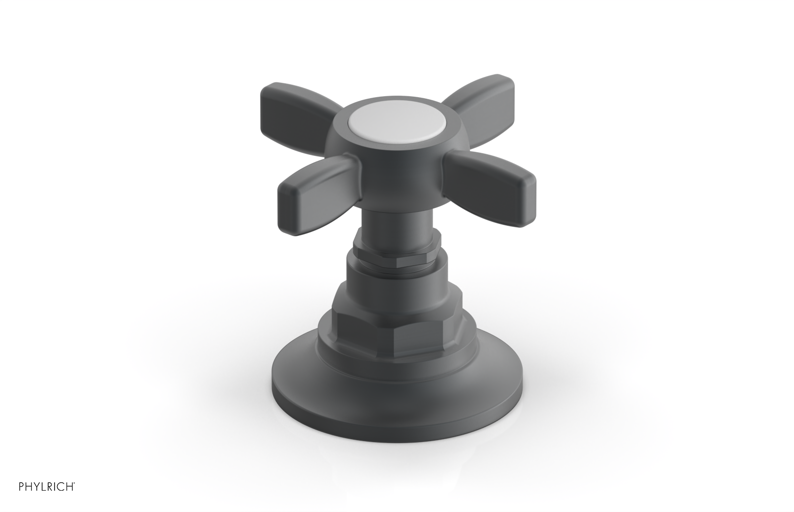 Phylrich Jamestown Volume Control/Diverter Trim with Cross Handle