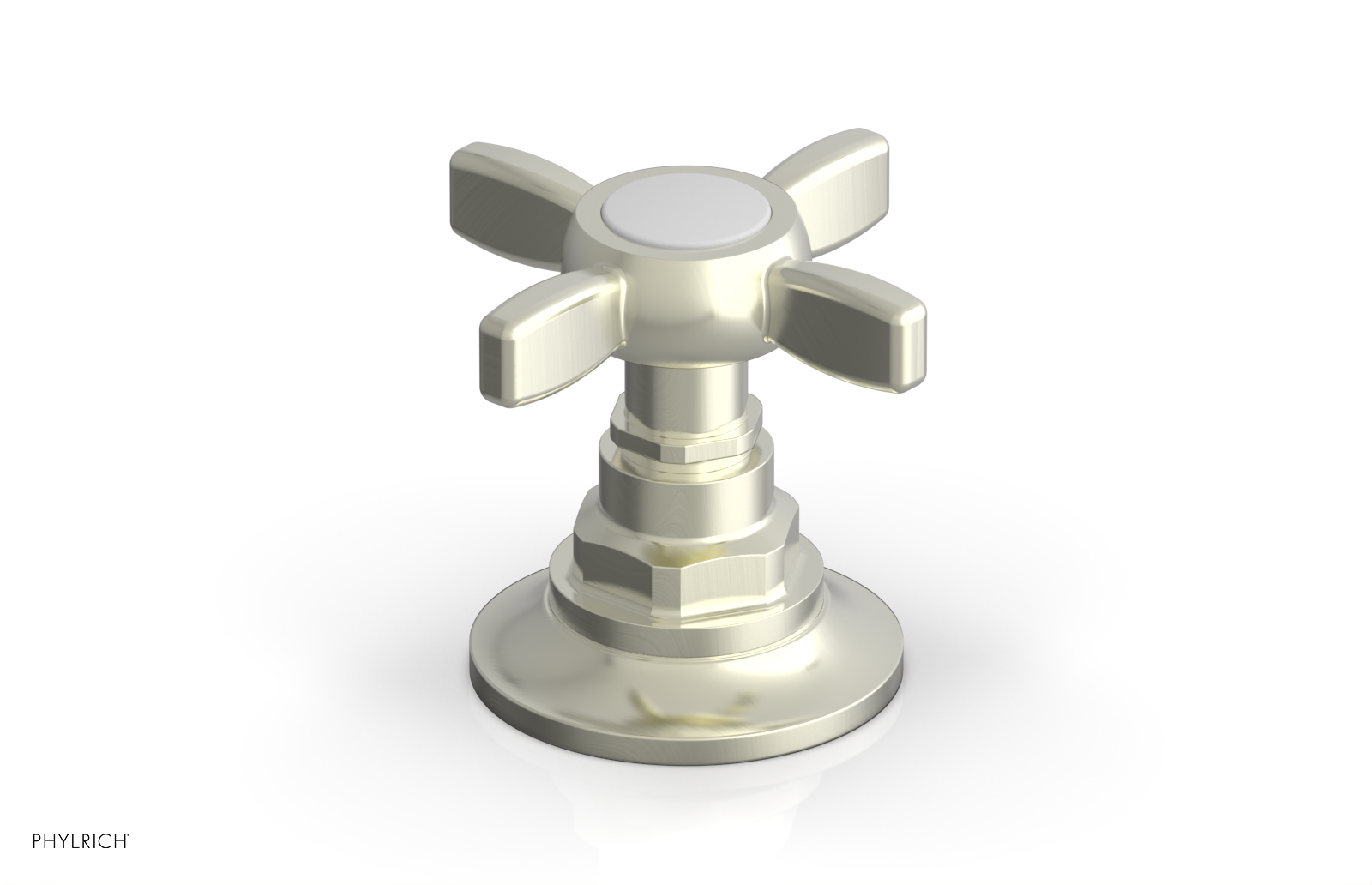 Phylrich Jamestown Volume Control/Diverter Trim with Cross Handle