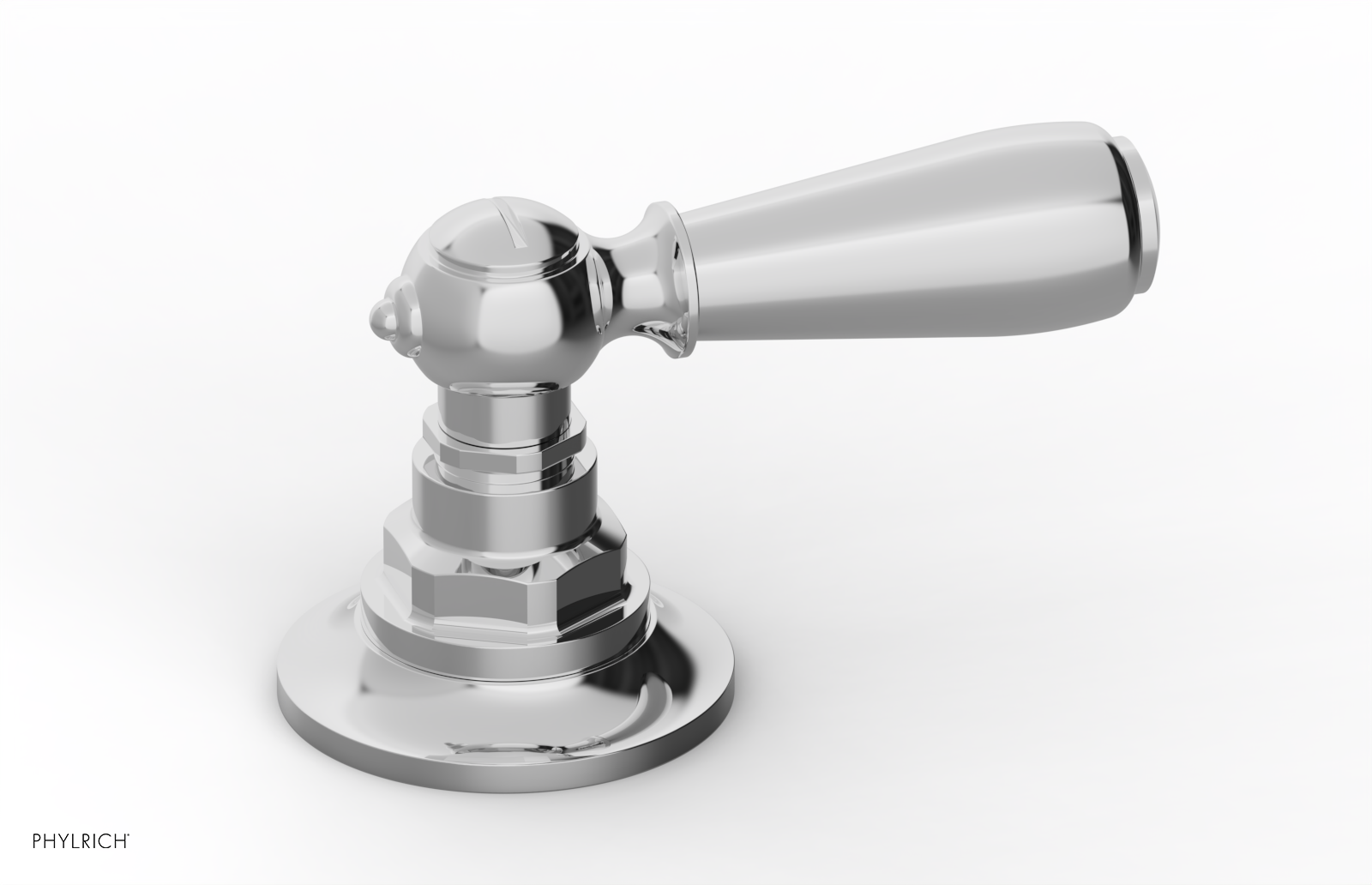 polished chrome shower trim