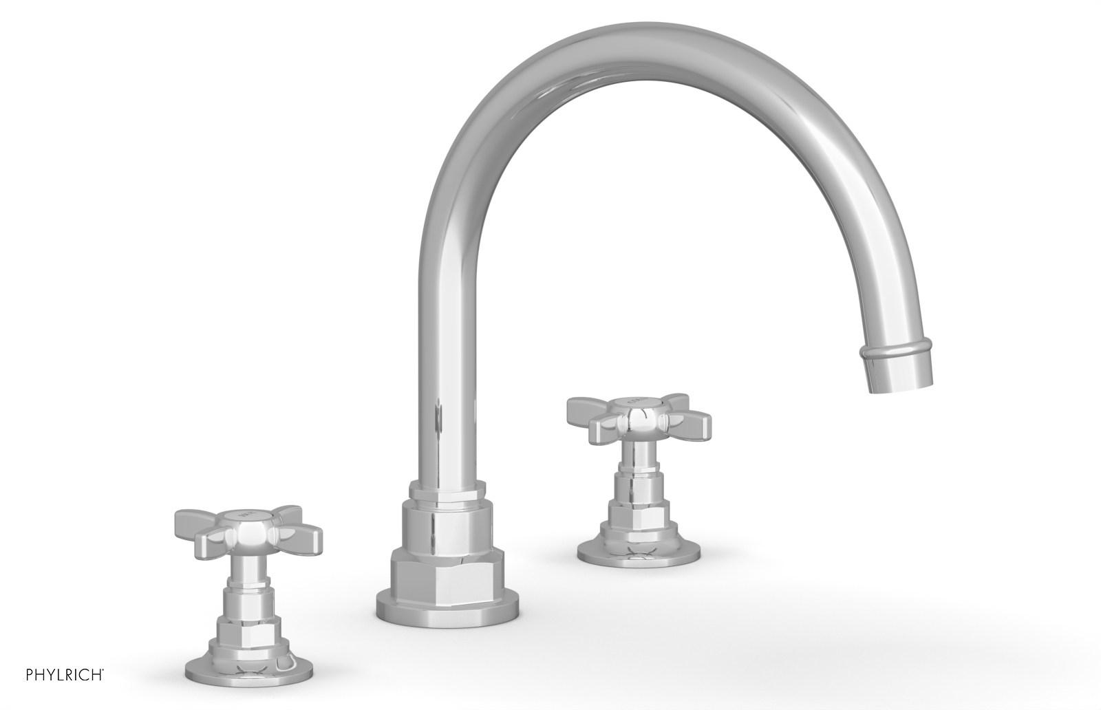 polished chrome bathroom faucet