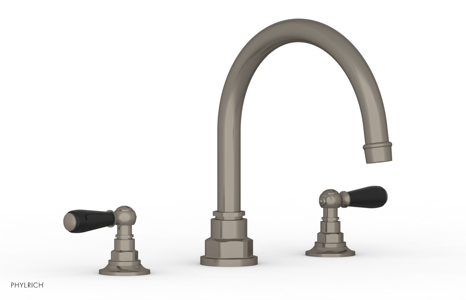 Phylrich Jamestown Deck Tub Set with Lever Handles