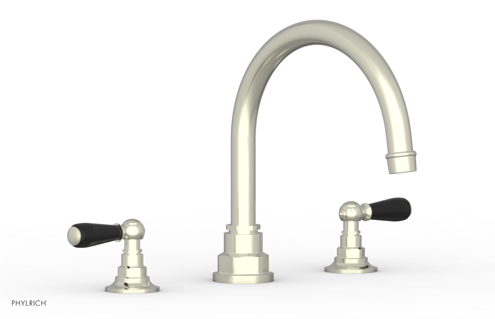 Phylrich Jamestown Deck Tub Set with Lever Handles