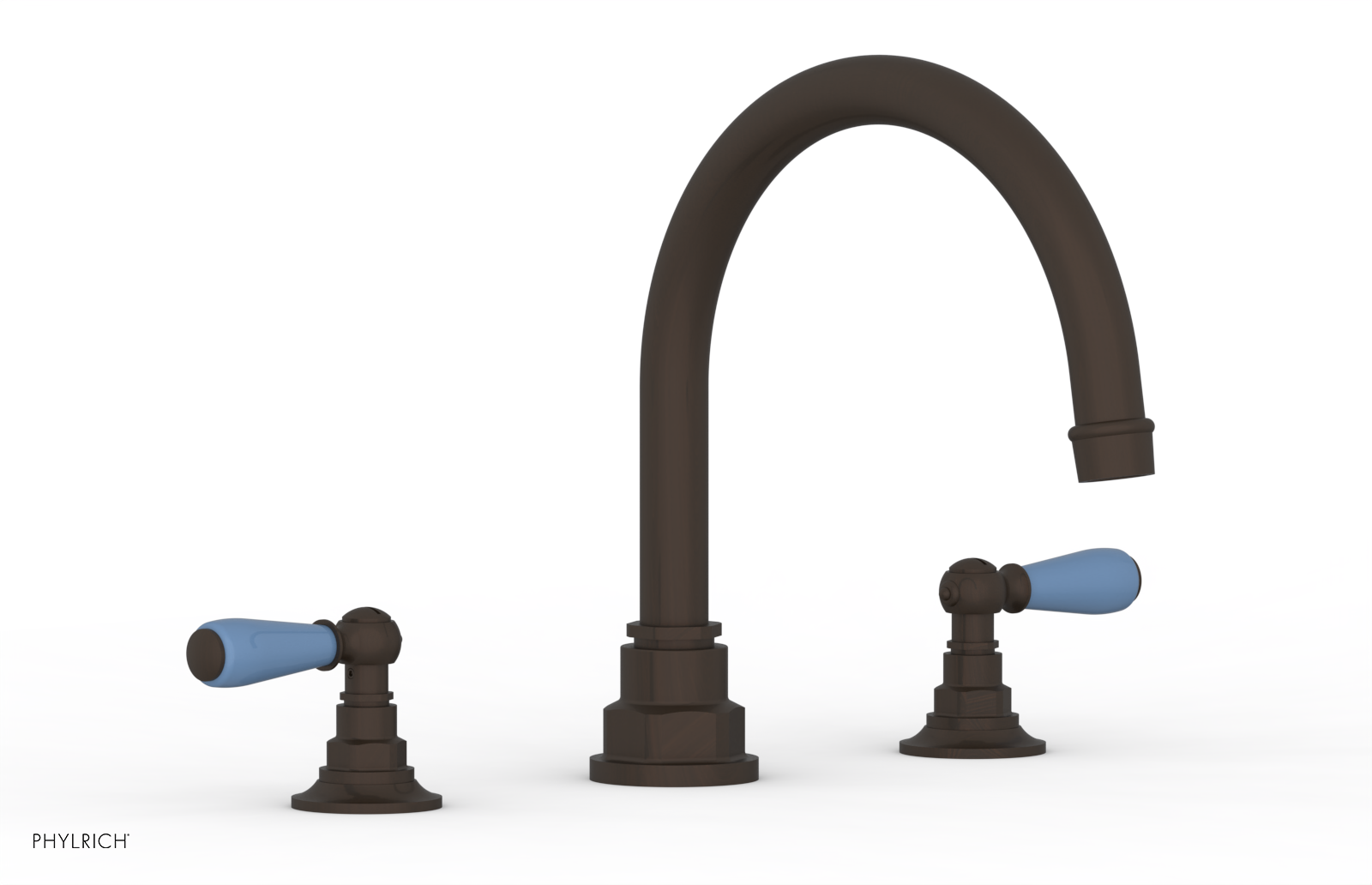 Phylrich Jamestown Deck Tub Set with Lever Handles