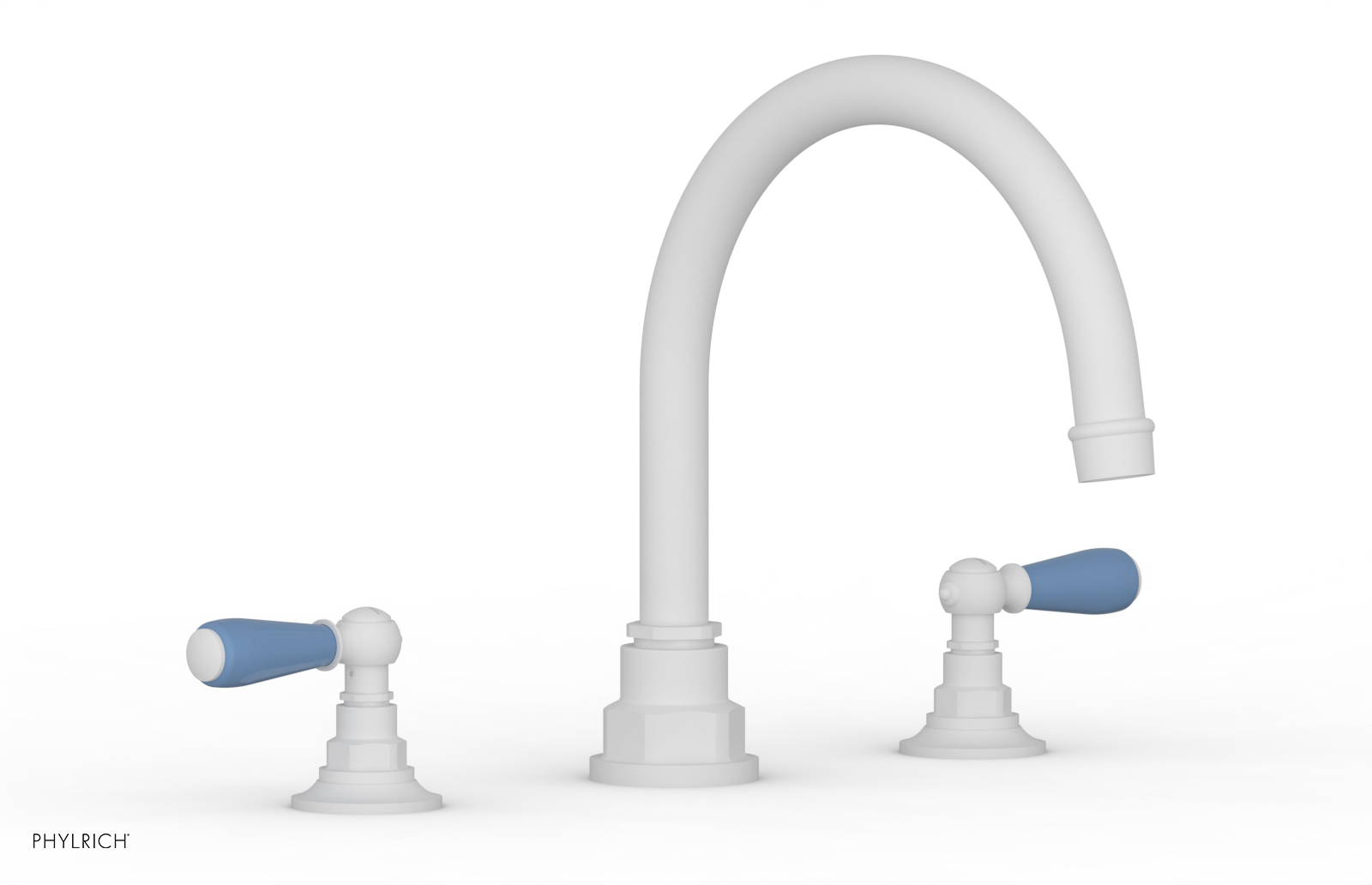 Phylrich Jamestown Deck Tub Set with Lever Handles