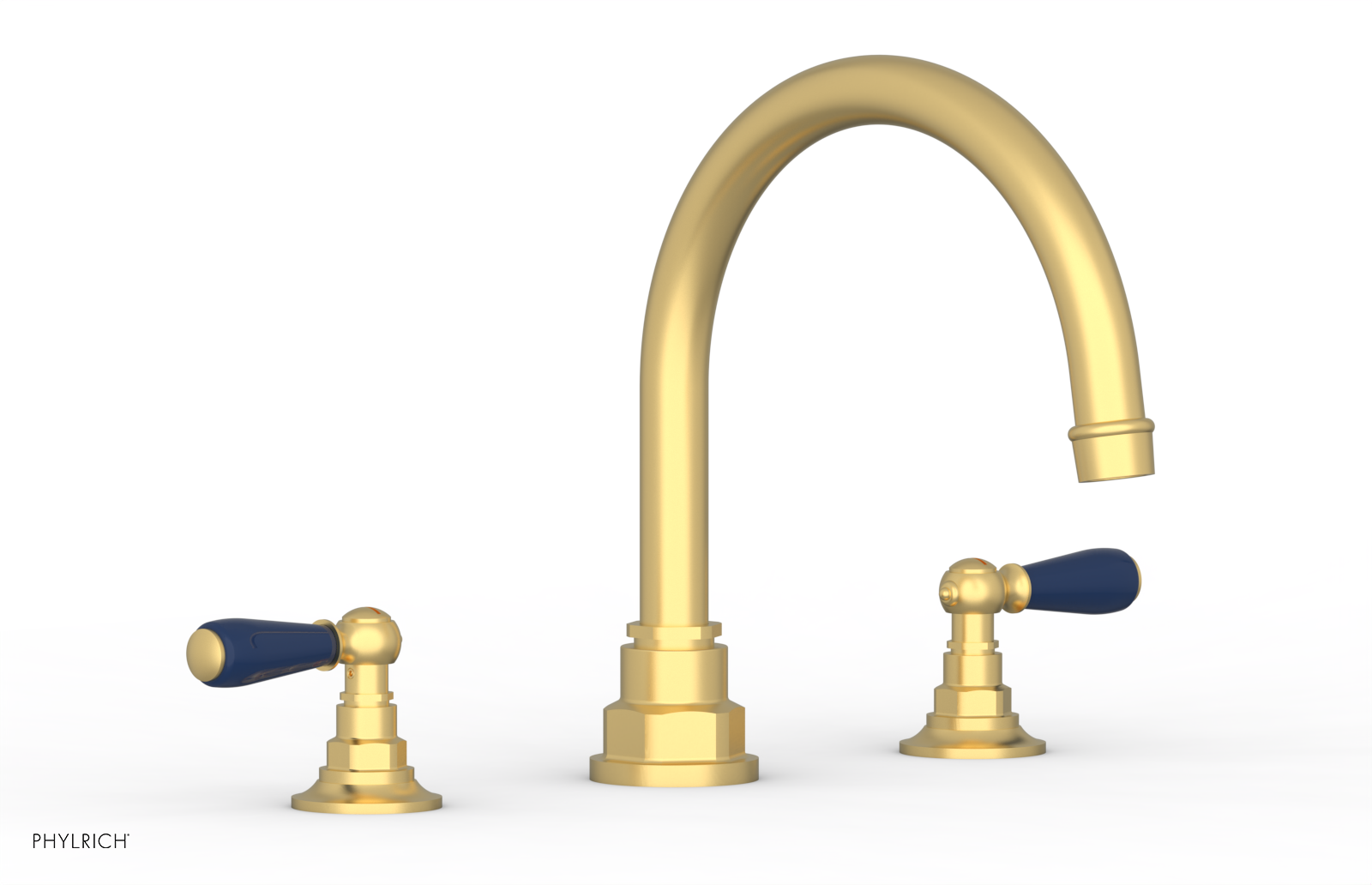 Phylrich Jamestown Deck Tub Set with Lever Handles