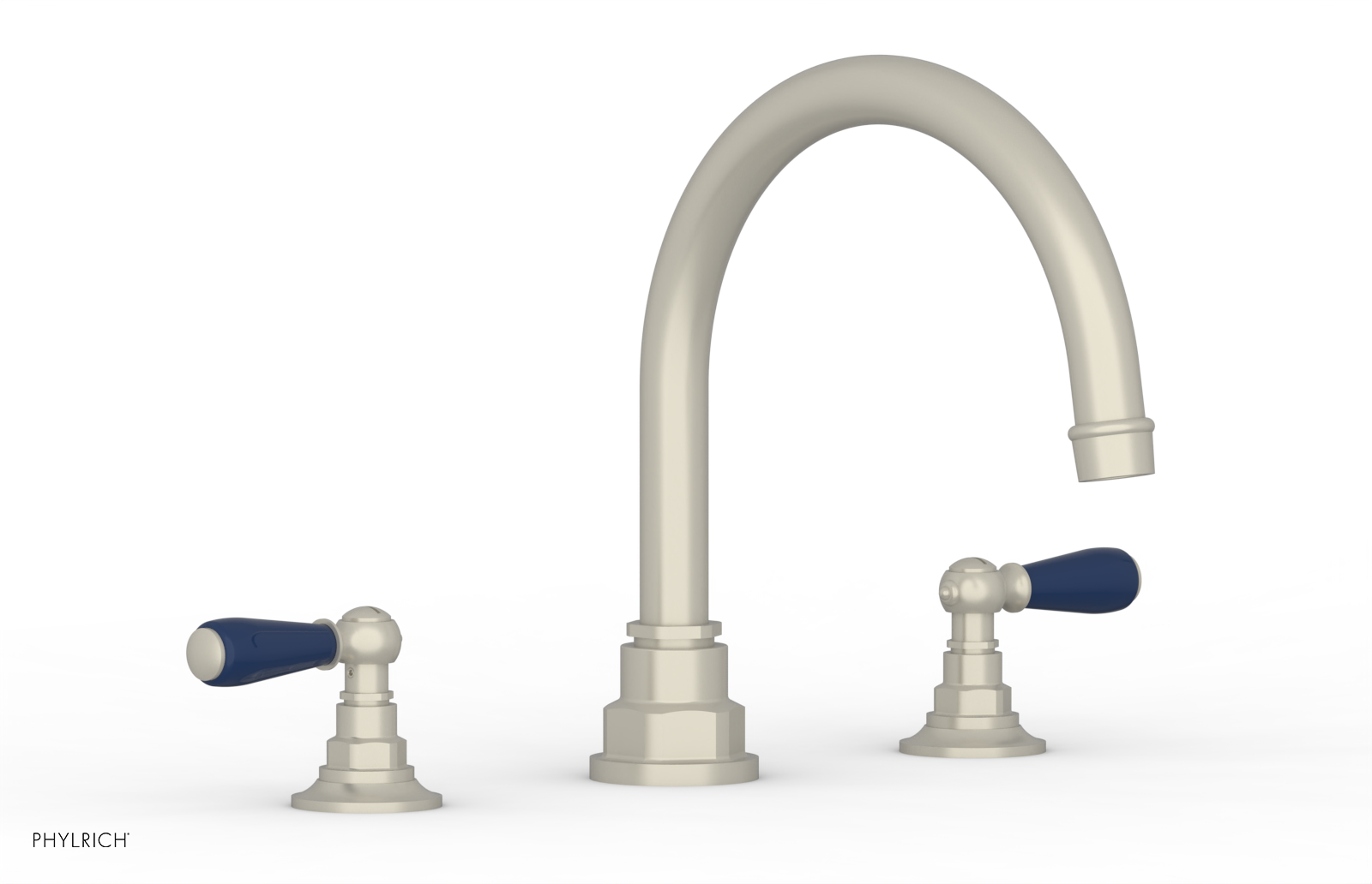 Phylrich Jamestown Deck Tub Set with Lever Handles