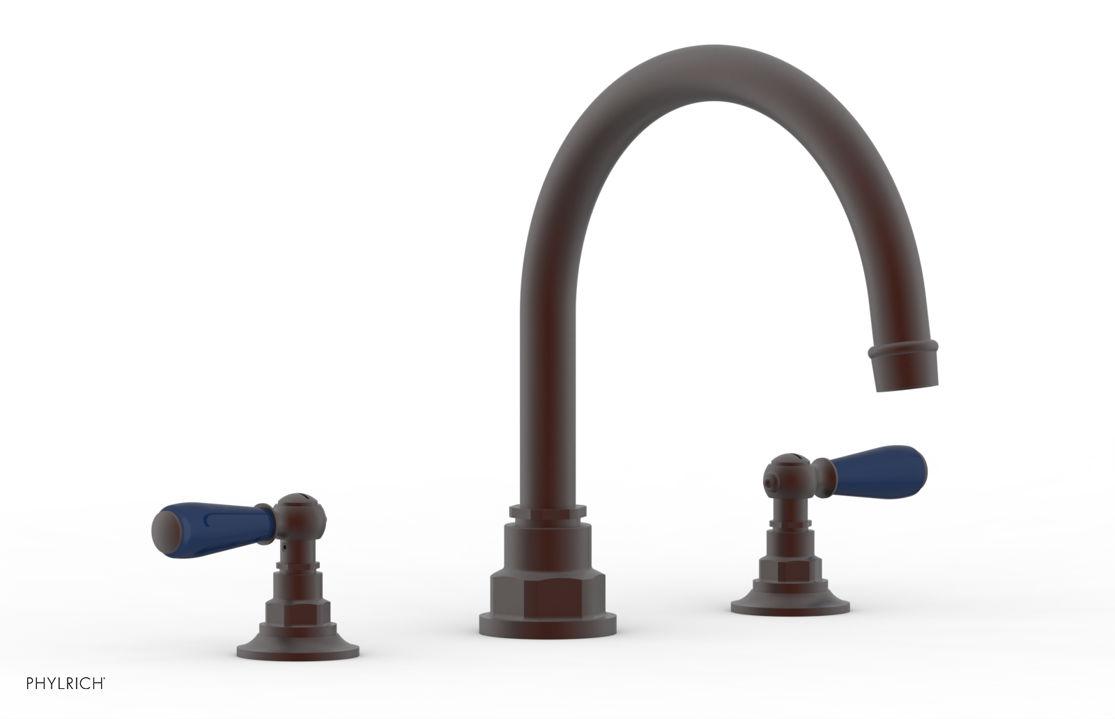 Phylrich Jamestown Deck Tub Set with Lever Handles