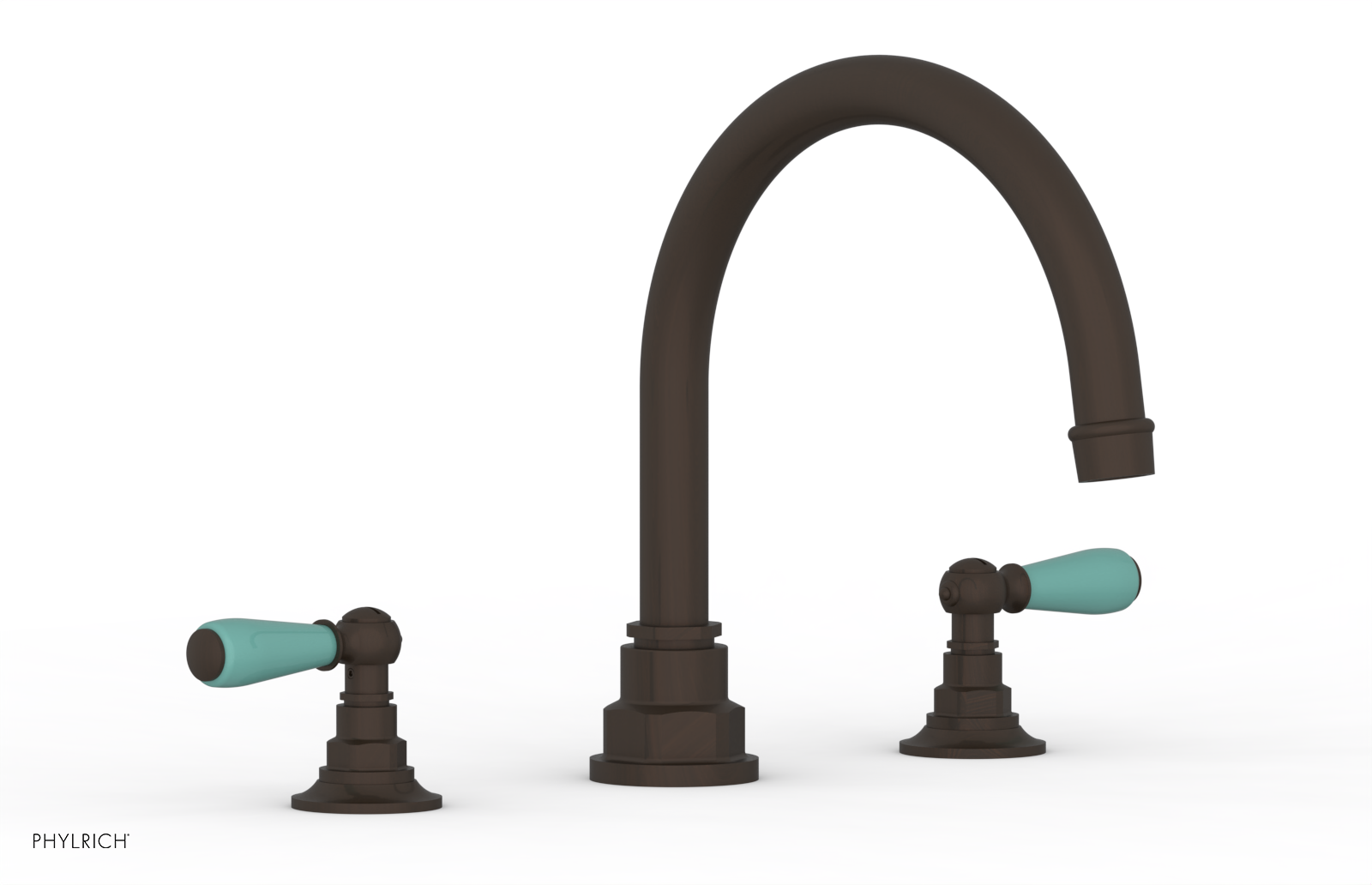 Phylrich Jamestown Deck Tub Set with Lever Handles