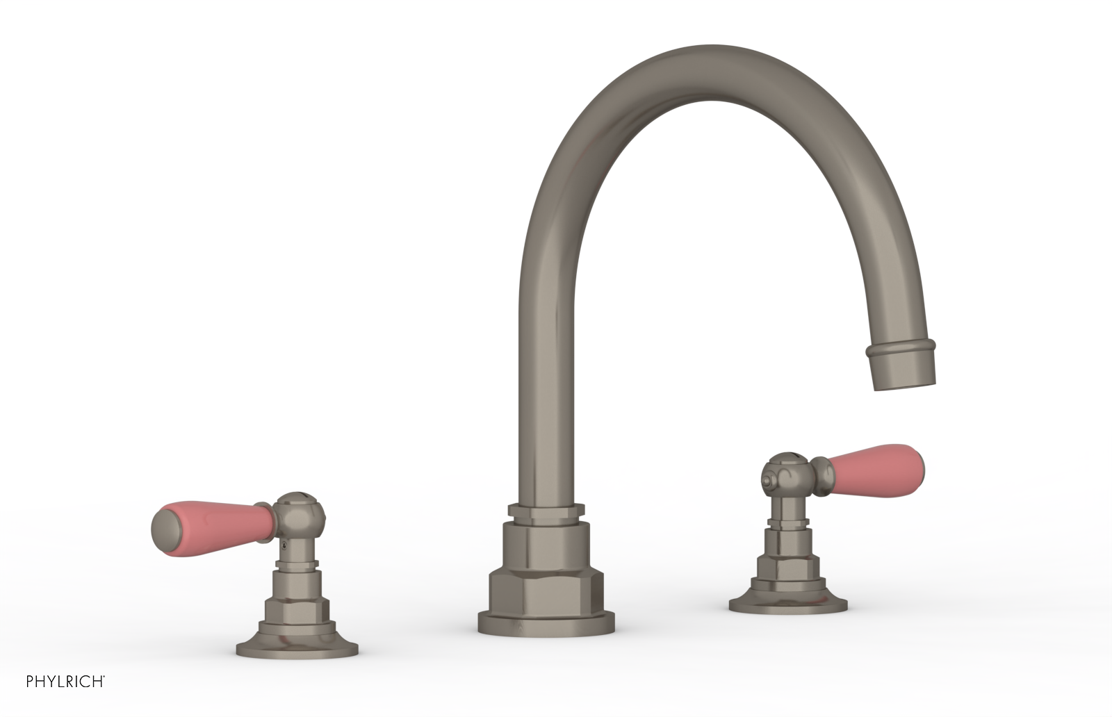 Phylrich Jamestown Deck Tub Set with Lever Handles