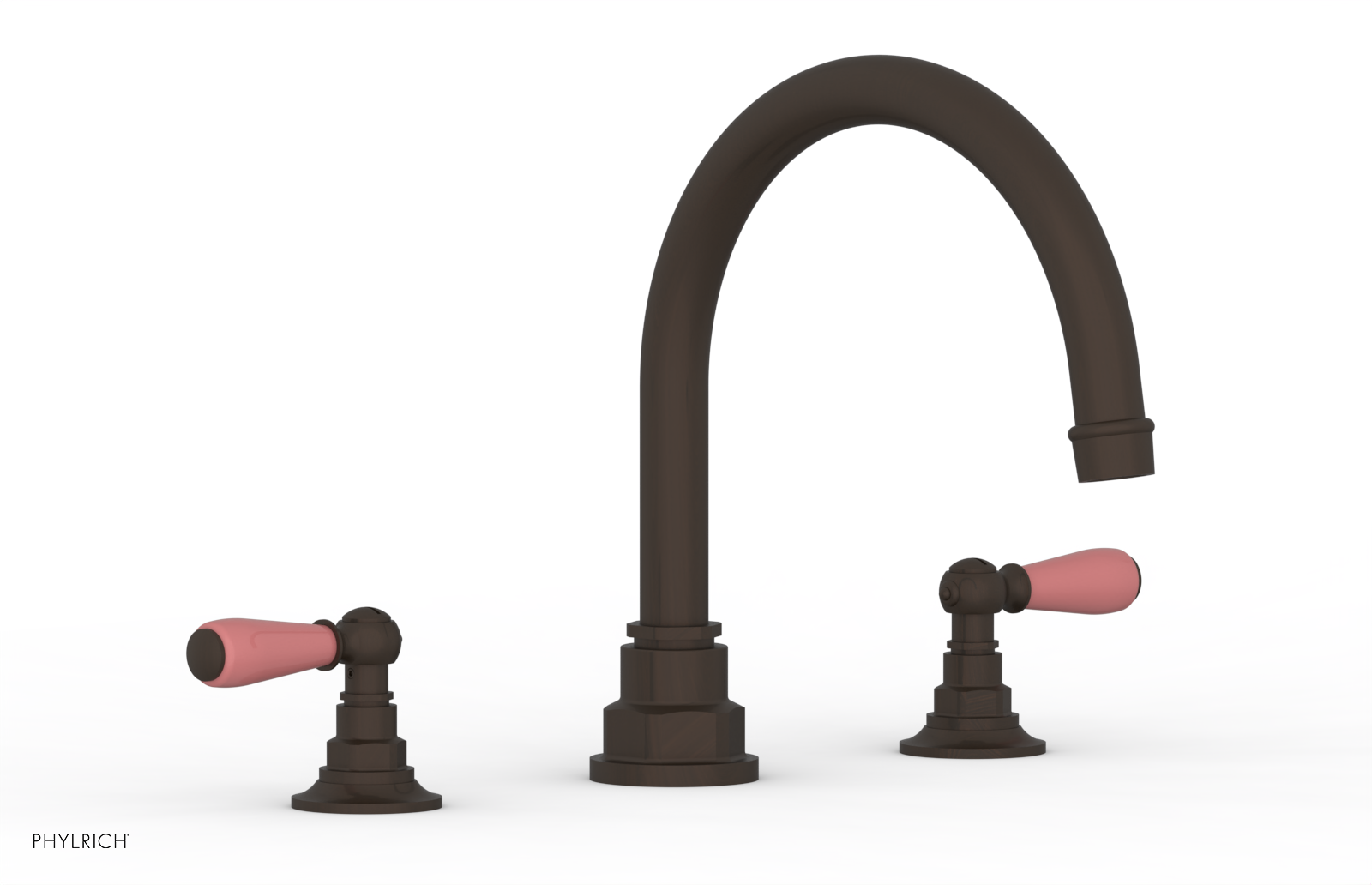 Phylrich Jamestown Deck Tub Set with Lever Handles