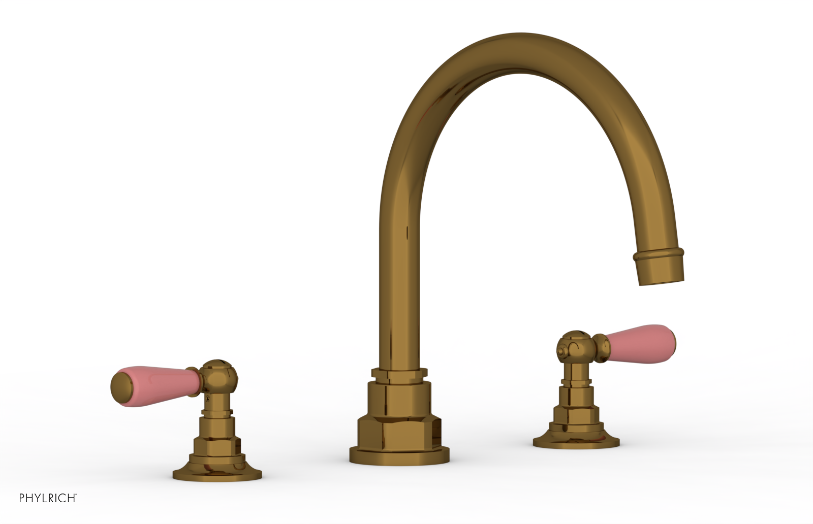 Phylrich Jamestown Deck Tub Set with Lever Handles