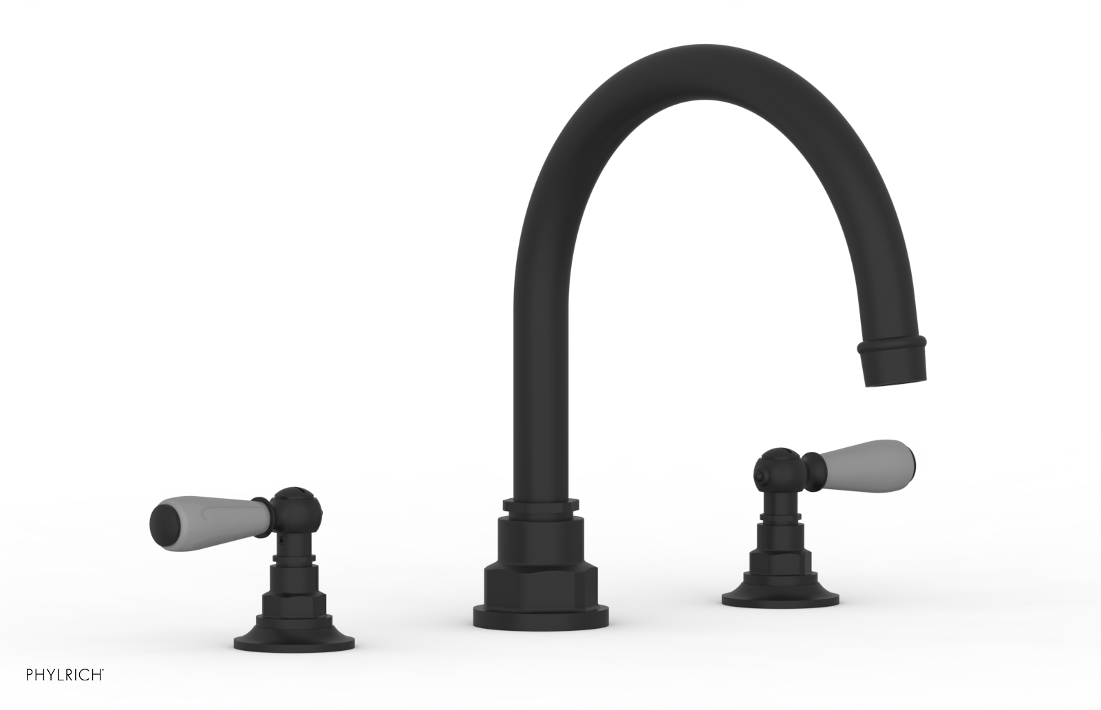 Phylrich Jamestown Deck Tub Set with Lever Handles