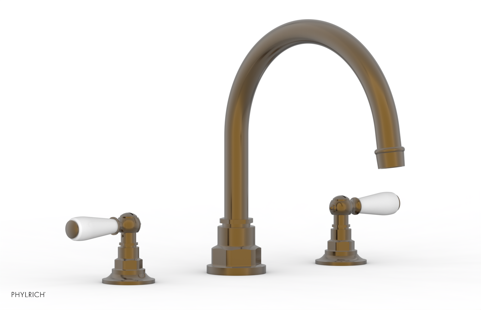 Phylrich Jamestown Deck Tub Set with Lever Handles