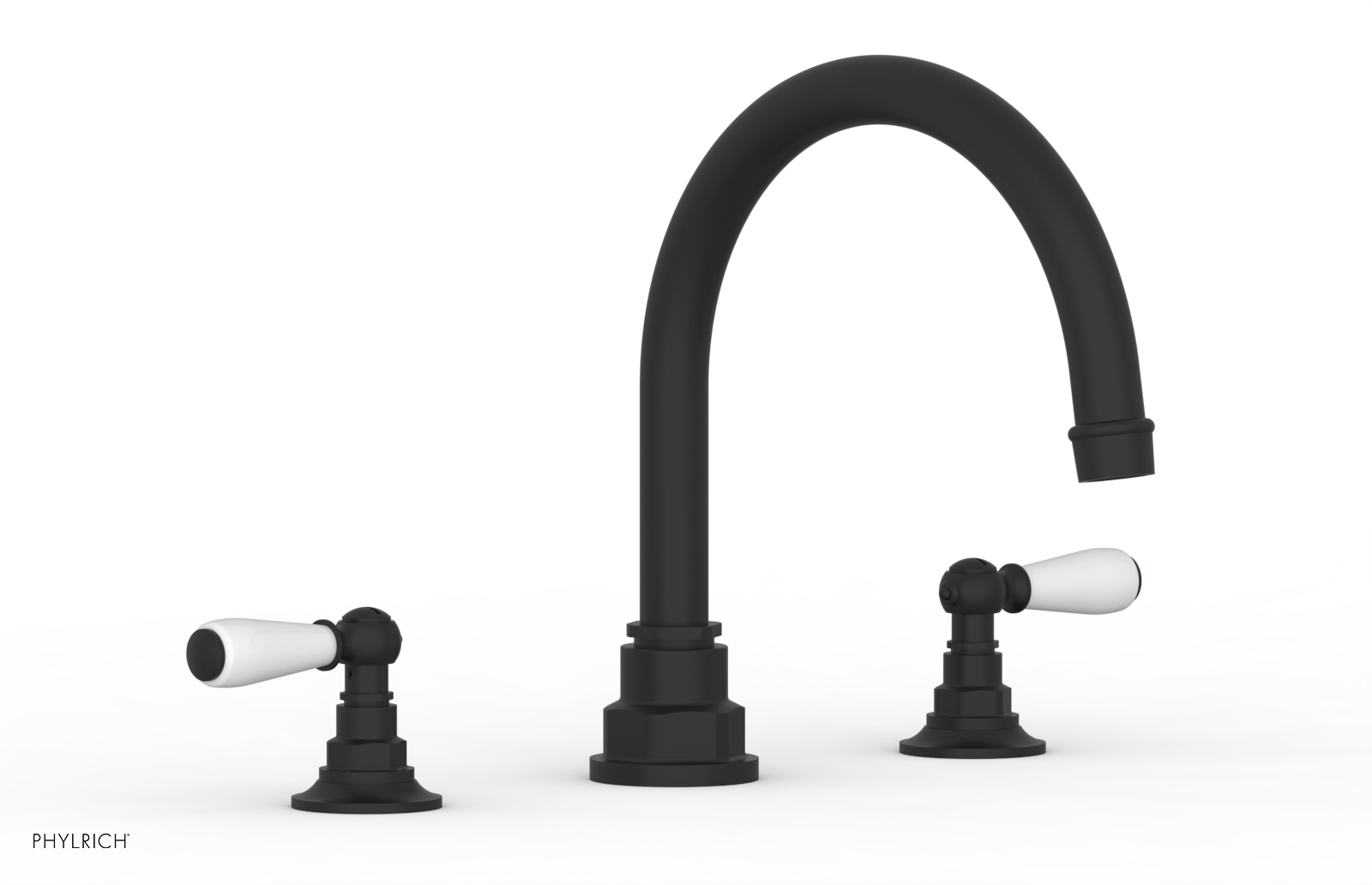 Phylrich Jamestown Deck Tub Set with Lever Handles