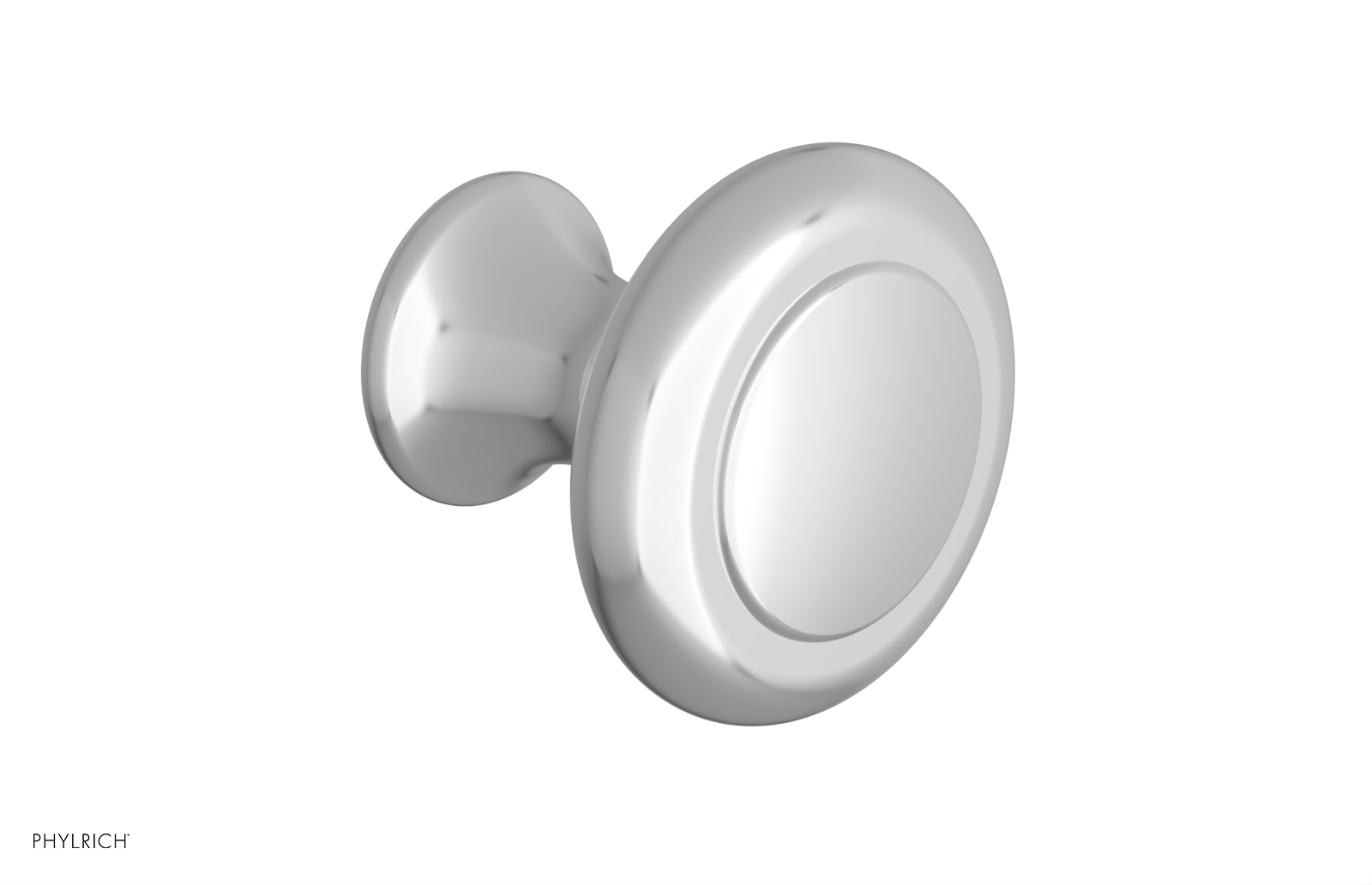 polished chrome cabinet knob