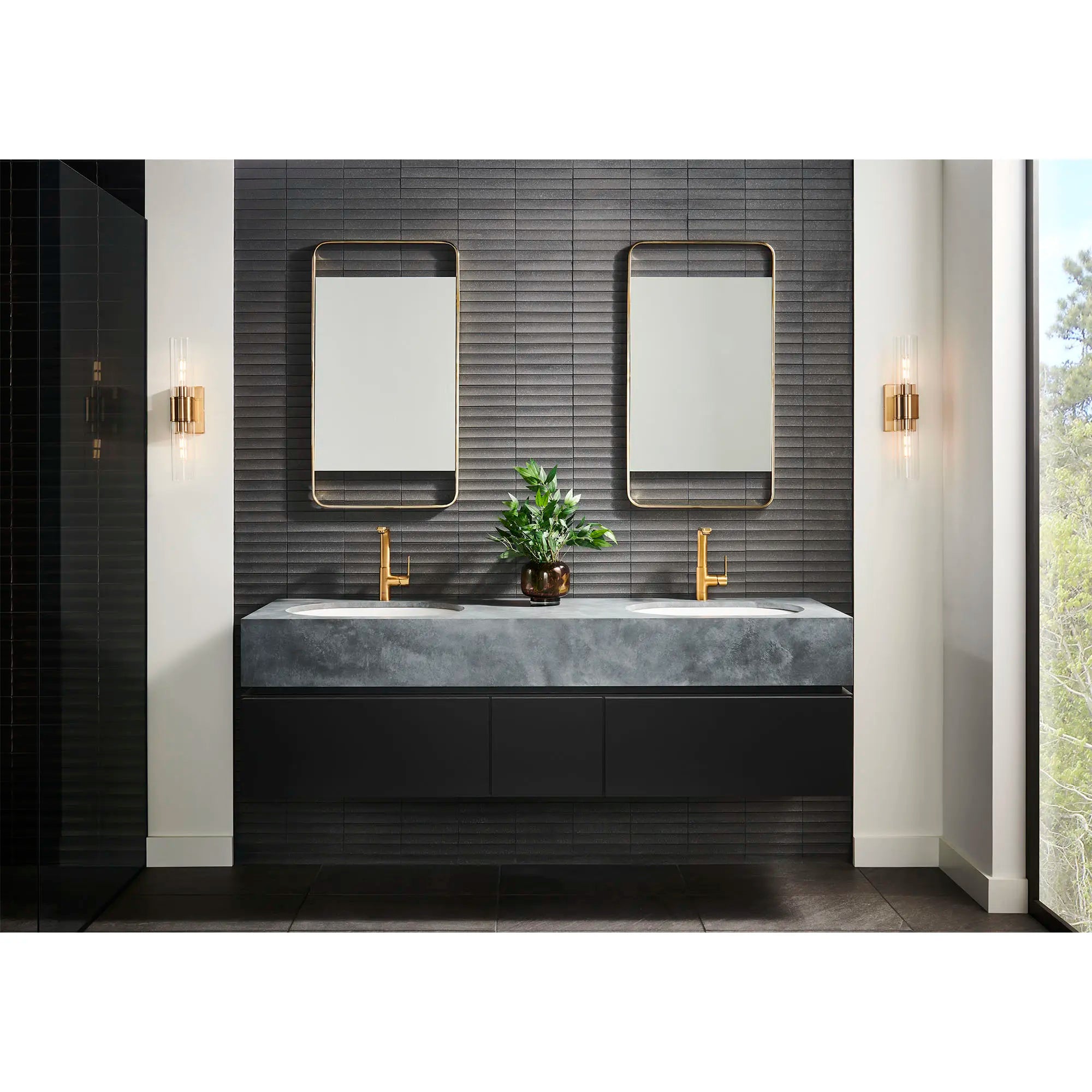 brushed cool sunrise bathroom faucet