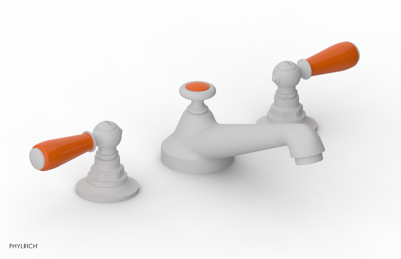 Phylrich Jamestown Low Spout Widespread Faucet with Lever Handle